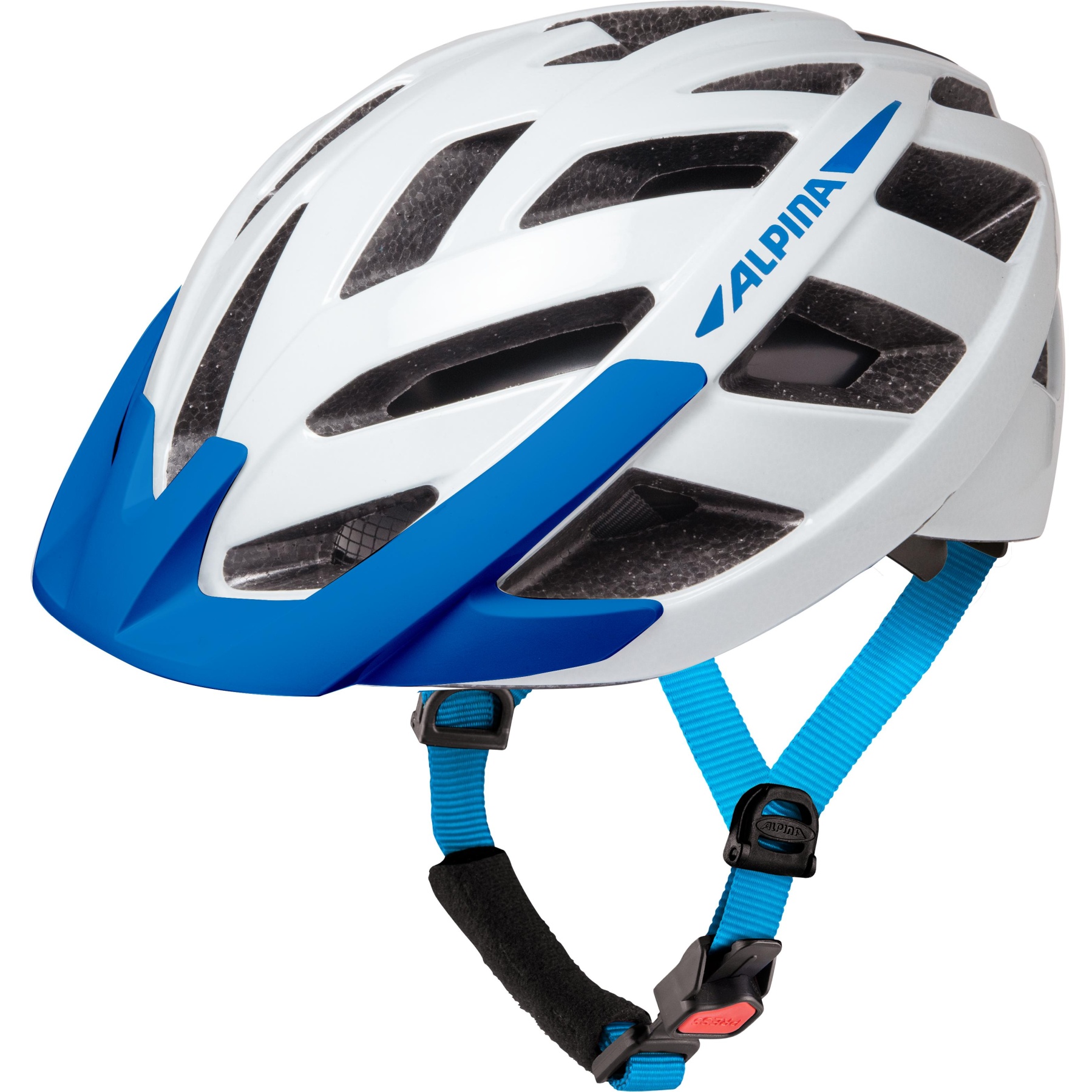 Produktbild von Alpina Panoma 3.0 Helm - white-blue gloss