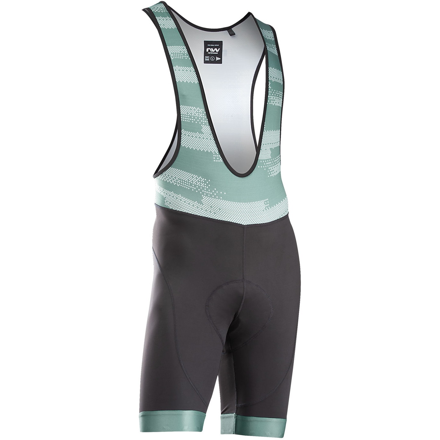 Produktbild von Northwave Active Evo Trägershorts Herren - schwarz/sage 124