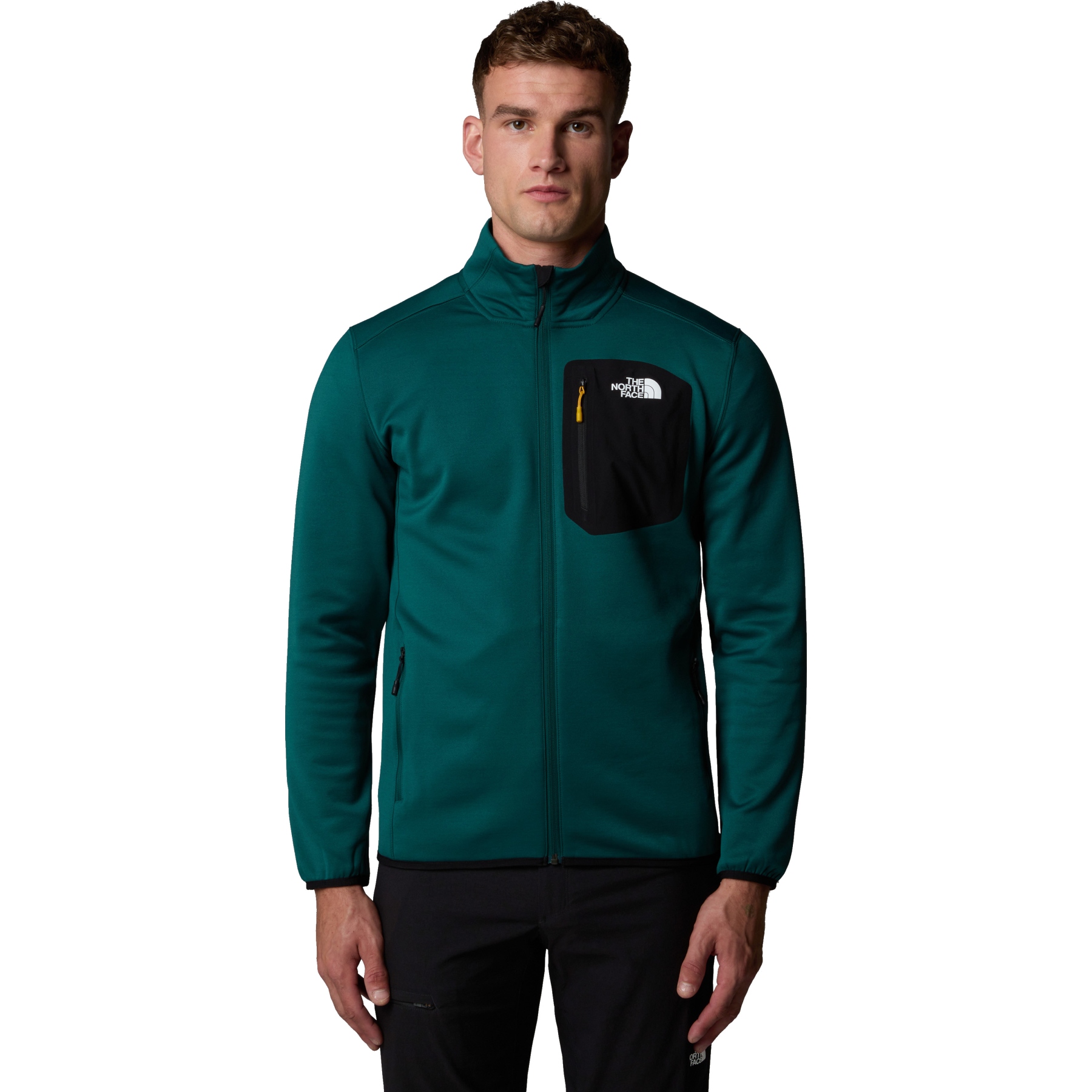 Produktbild von The North Face Crest Fleecejacke Herren - Deep Nori/TNF Black
