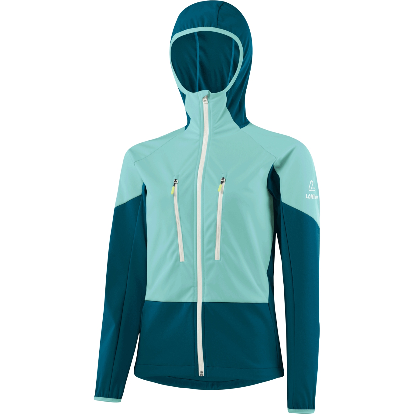 Produktbild von Löffler Ventiga Windstopper® Light Kapuzenjacke Damen - yuma blue 337
