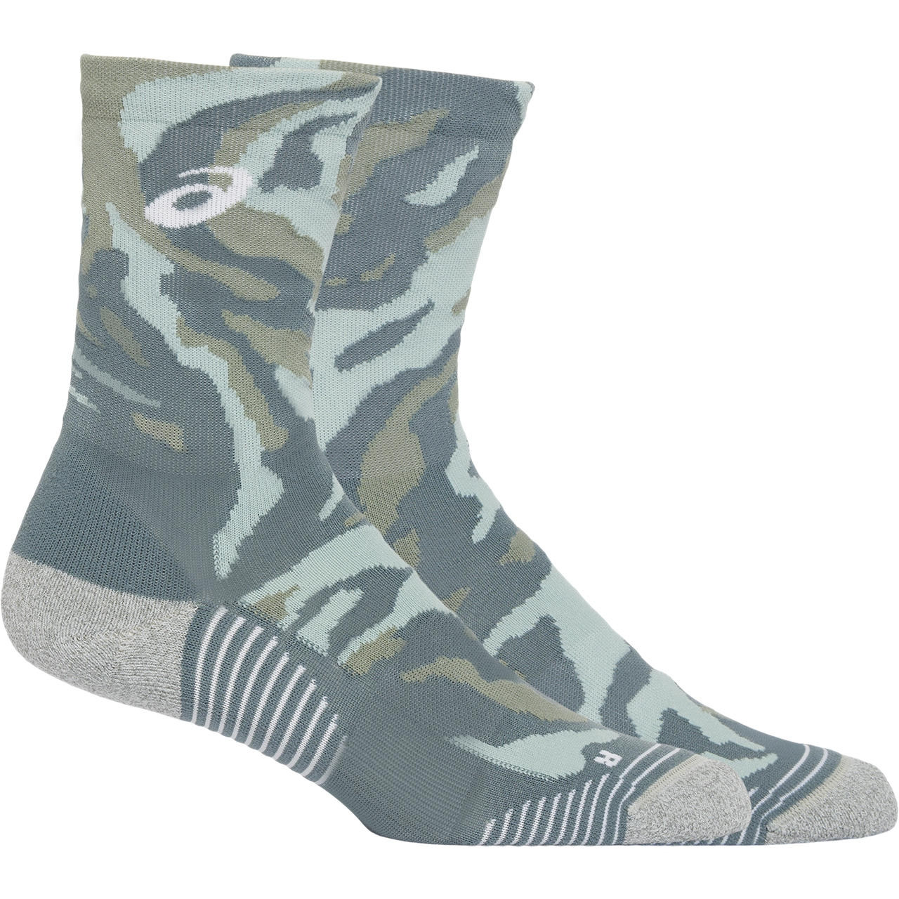 Picture of asics Color Camo Run Crew Socks - foggy teal/ocean haze/pure aqua