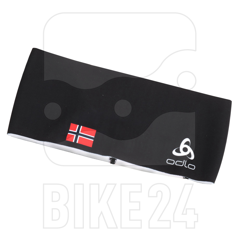 Produktbild von Odlo Competition Fan Warm Stirnband - black -  NORWEGIAN flag
