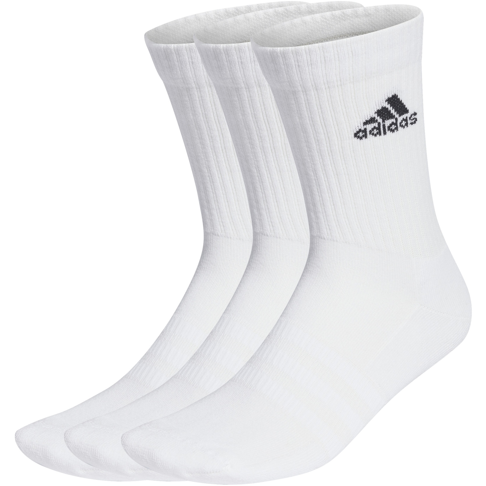 Picture of adidas Cushioned Crew Socks - 3 Pair - white/black HT3446