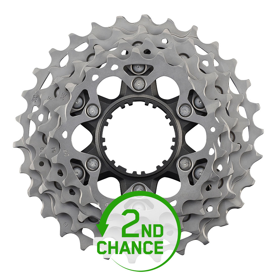 Picture of Shimano Sprocket Unit for Dura Ace CS-R9200 Cassette - 21-24-27-30 Teeth | Y0MV98030 - silver - 2nd Choice