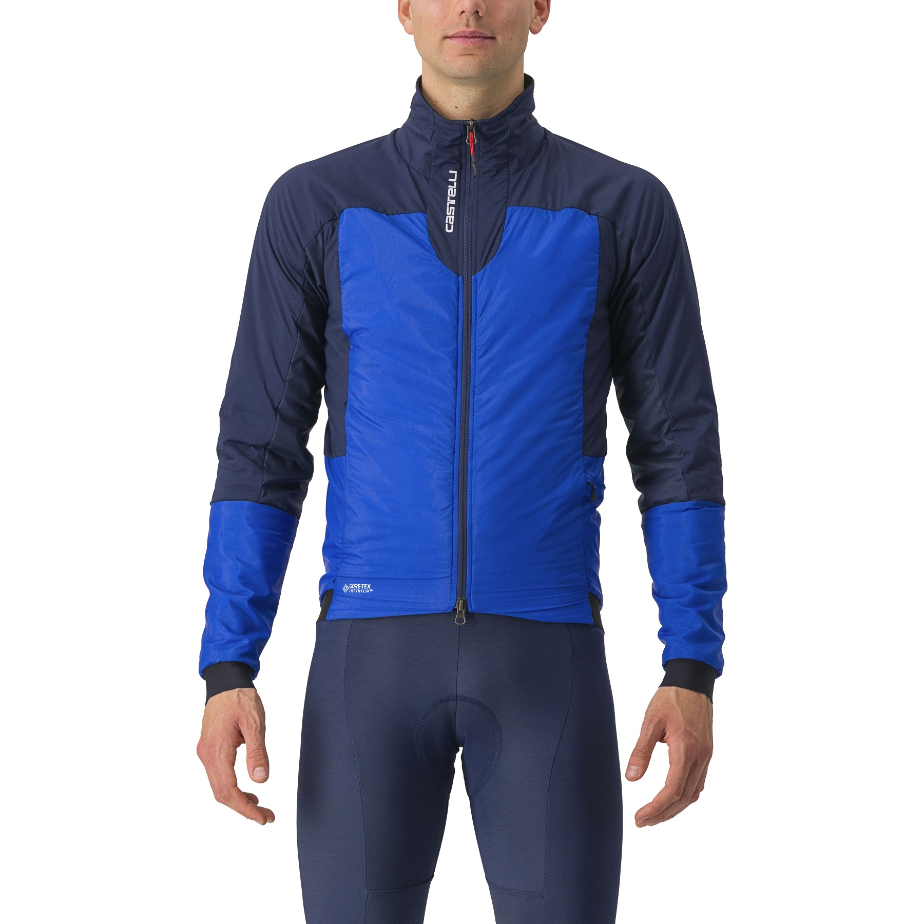 Picture of Castelli Fly Thermal Jacket - vivid blue/belgian blue 432