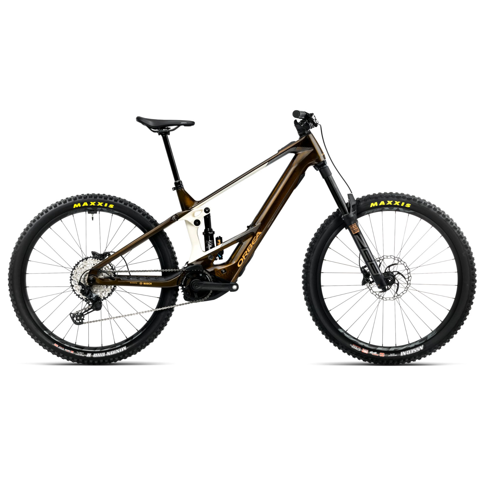 Produktbild von Orbea WILD M20 - 750Wh E-MTB - 2025 - Caramel Carbon View (gloss) - Cream White (matt)