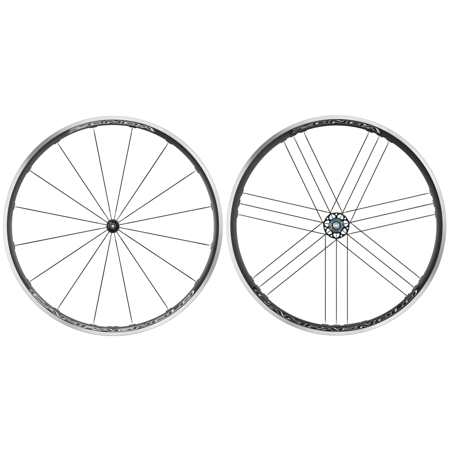 Produktbild von Campagnolo Zonda C17 Laufradsatz - 28&quot; | Clincher - QR 100/130 - schwarz