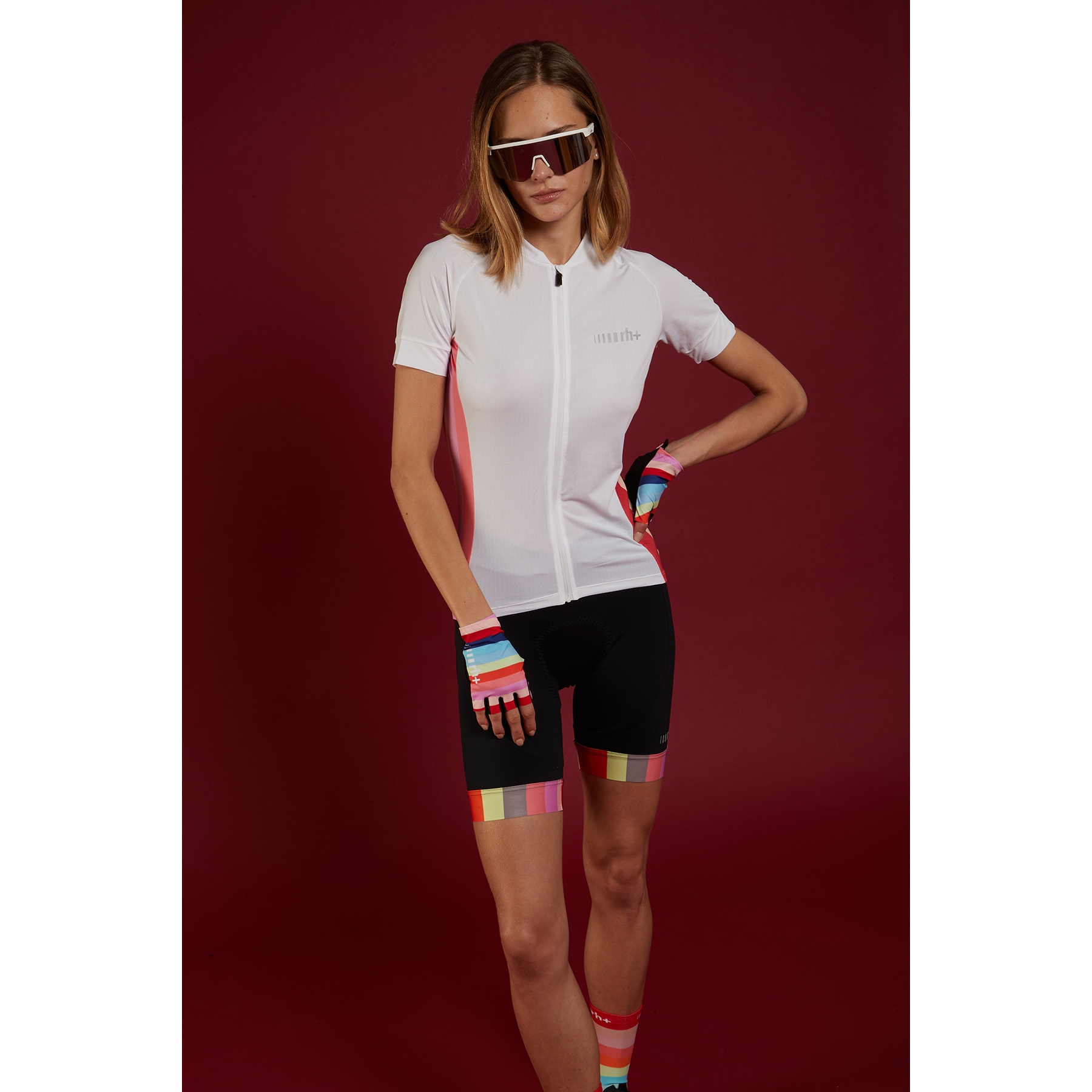 rh Rainbow Jersey Women White Rainbow Rose BIKE24