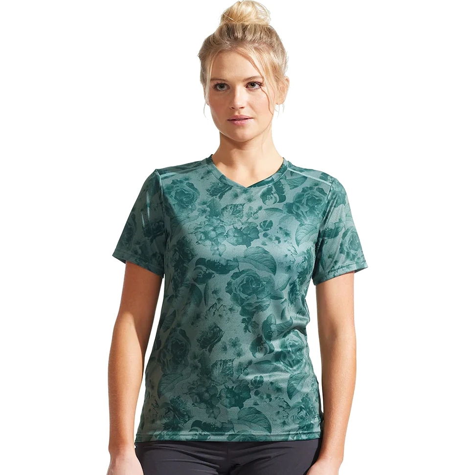 Женская майка PEARL iZUMi Summit MTB 19222204 - бледно-сосновая/с цветочным рисунком из сосны - H5W