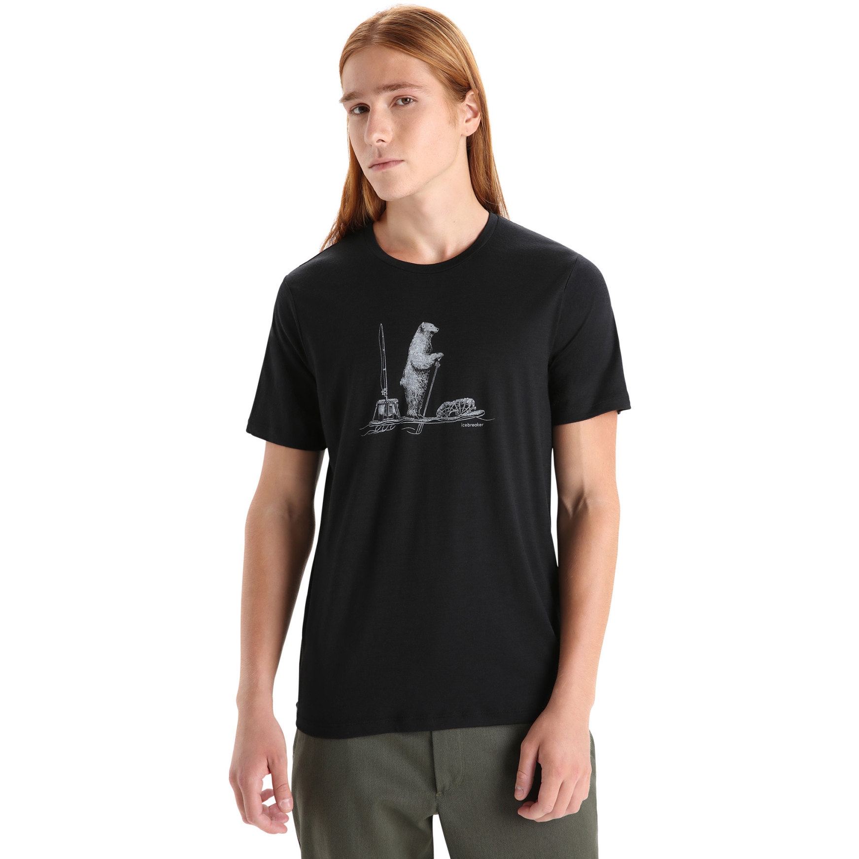 Produktbild von Icebreaker Tech Lite II Polar Paddle Herren T-Shirt - Schwarz