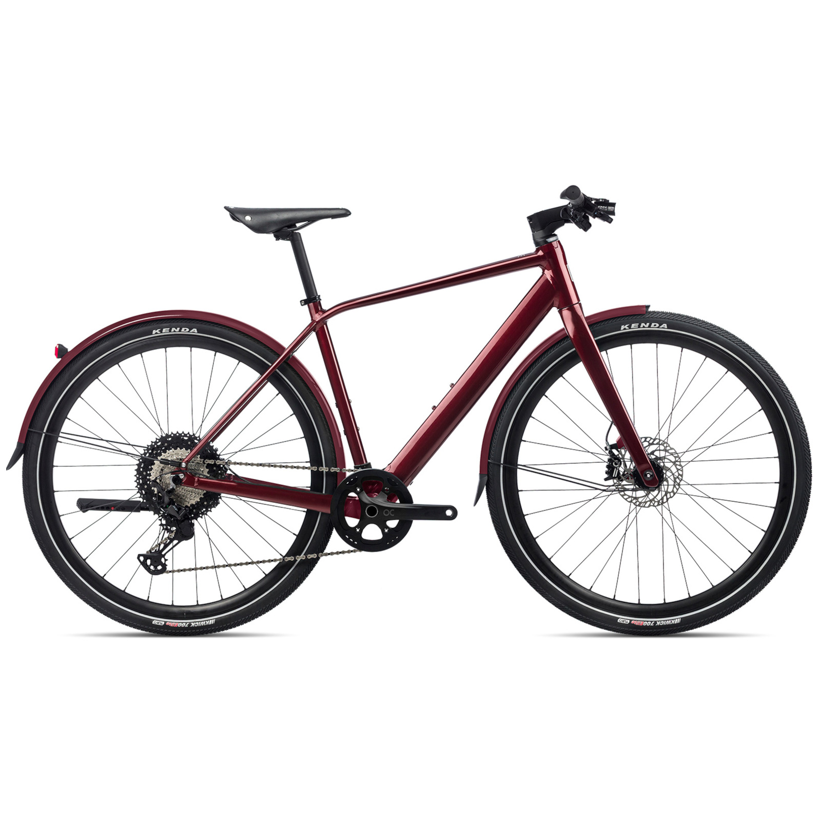 Photo produit de Orbea Vibe H10 MUD Vélo de Ville Électrique - 2022 - Metallic Dark Red (Gloss)