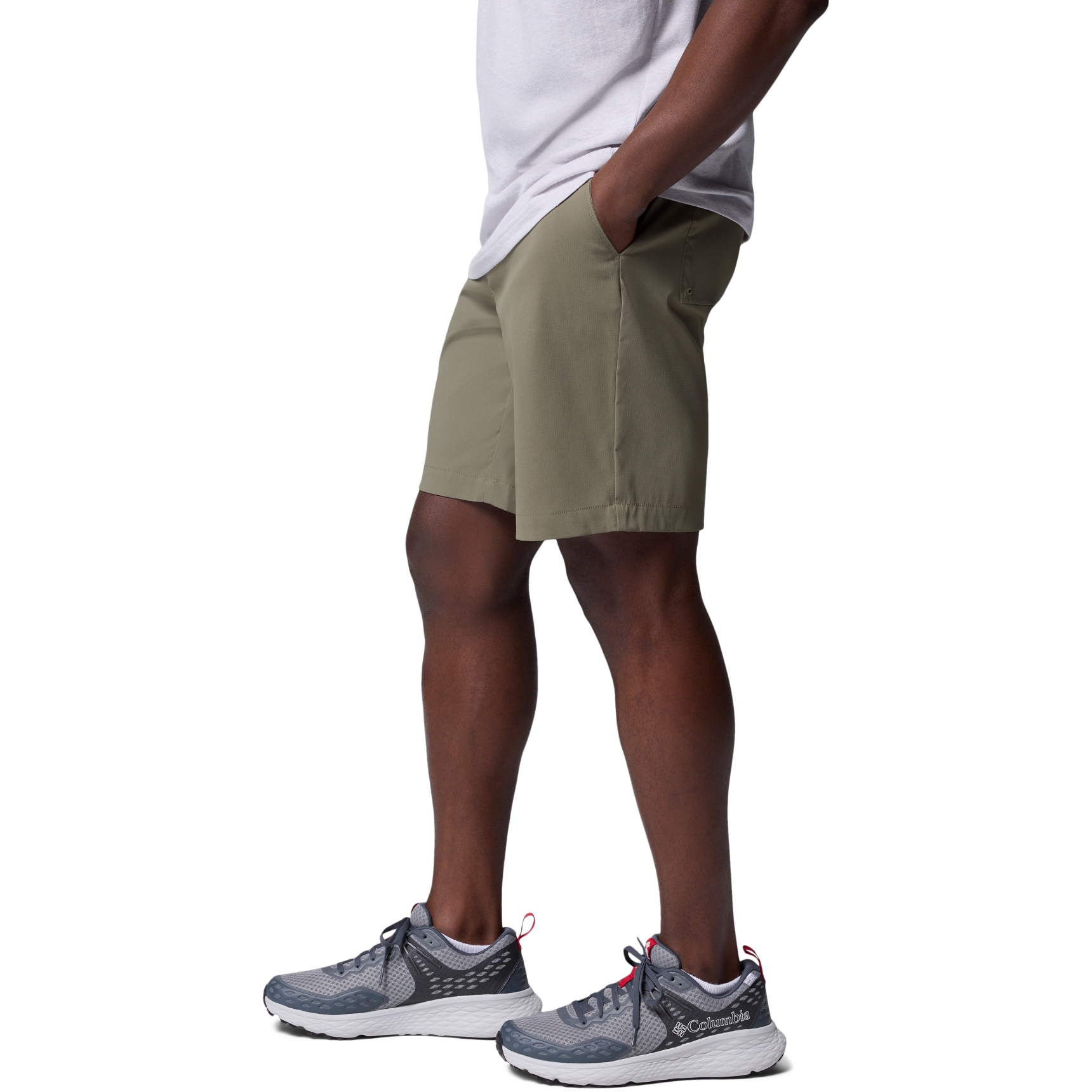 (取寄) コロンビア メンズ テック トレイル ユーティリティ ショート Columbia men Tech Trail Utility Short Stone Green Columbia Tech Trail Utility Shorts Men - Stone Green - Length 9''