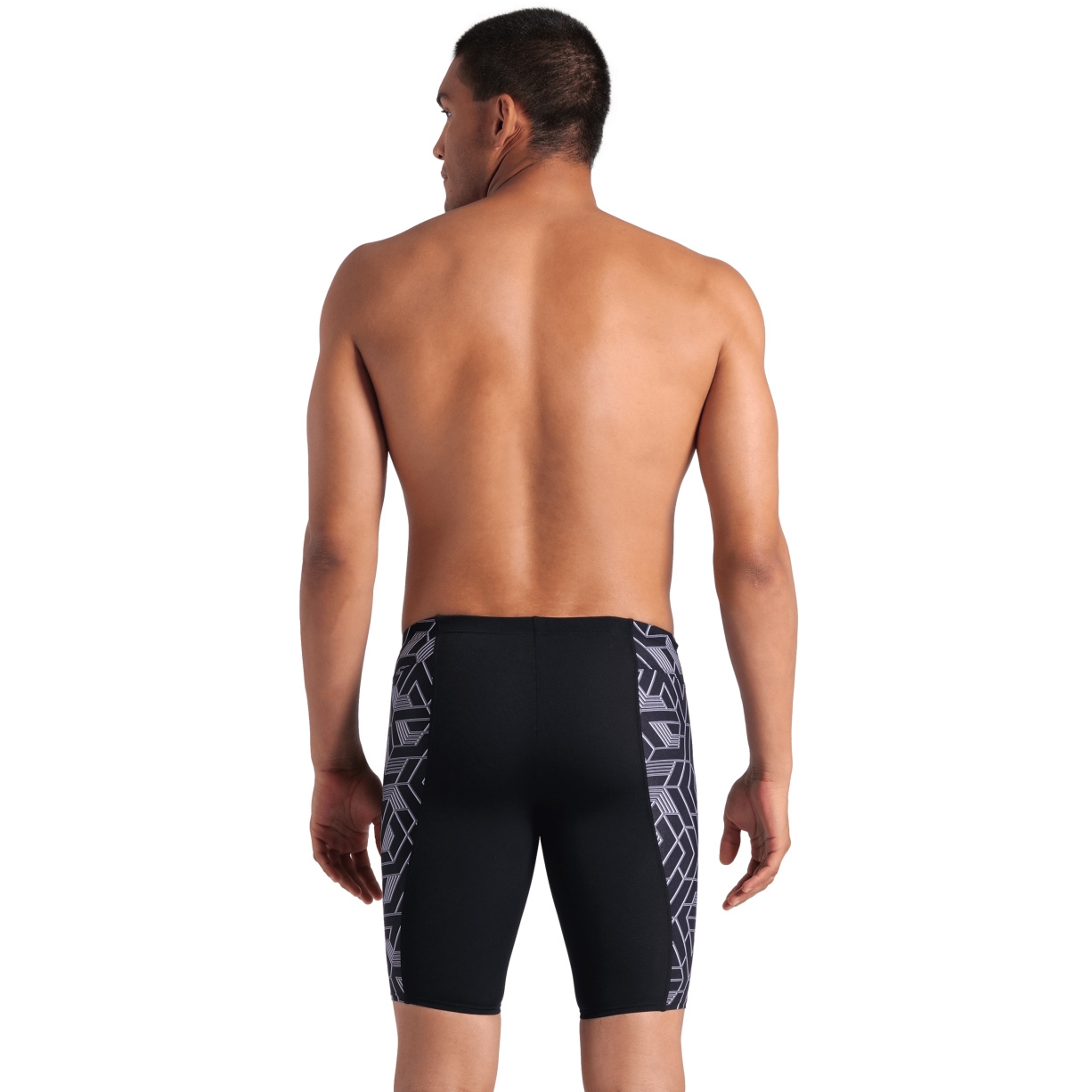 arena 黒 スイムトランクス BOYS' ARENA SWIM JAMMER STARFISH PRINT - BLACK/WHITE MULTI