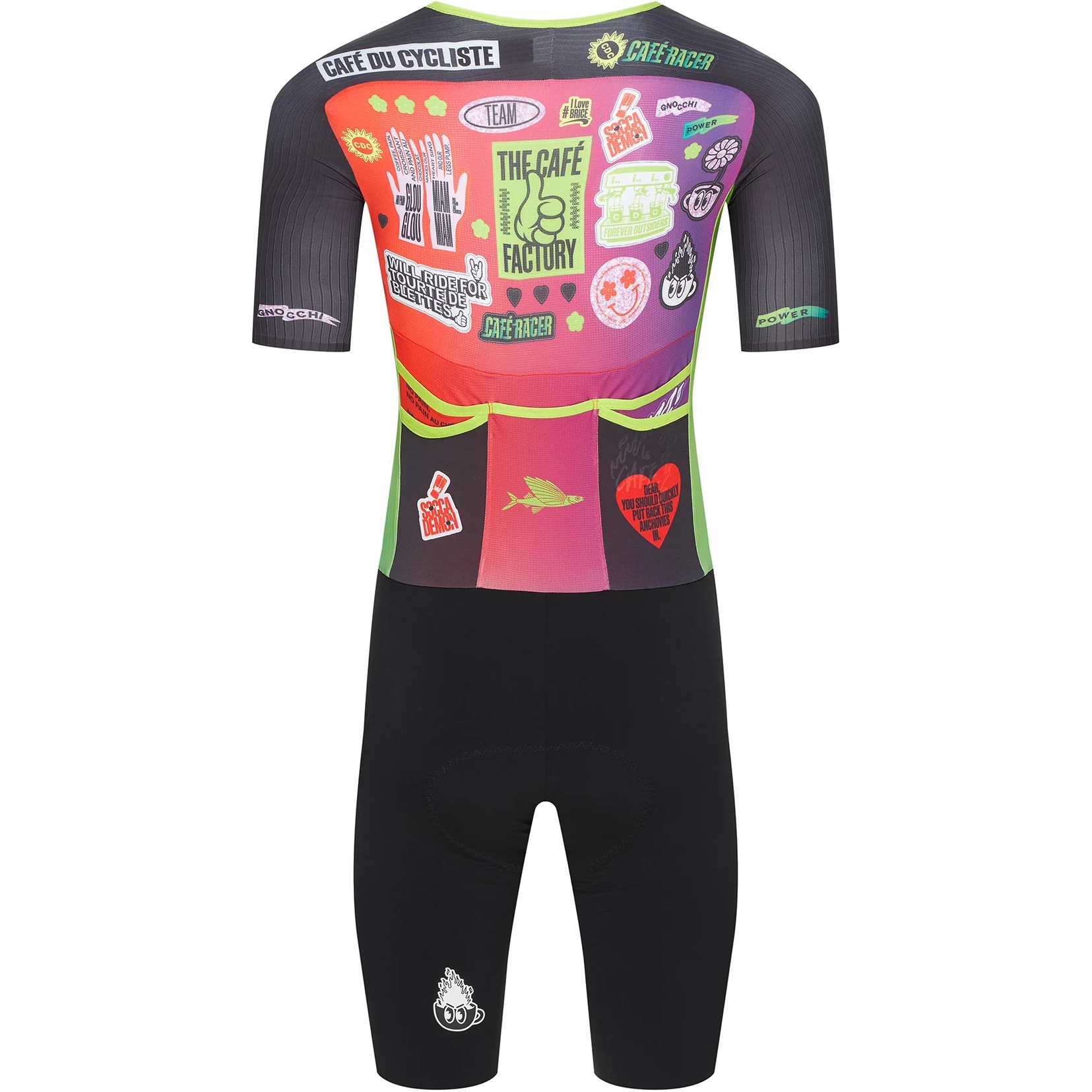 Café du Cycliste x Café Factory Team Cerise Speedsuit Men - black