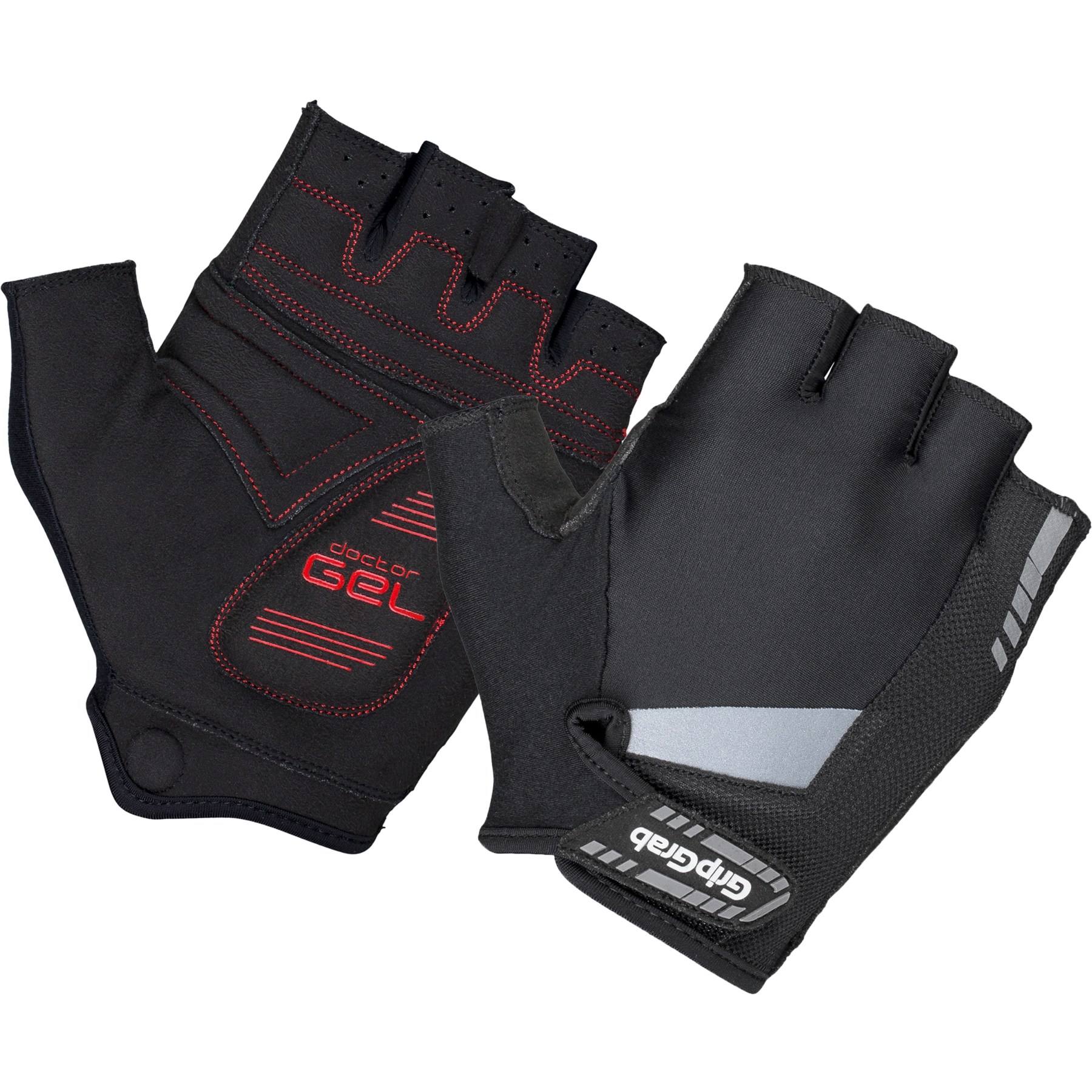 Picture of GripGrab SuperGel Padded Short Finger Gloves - Black