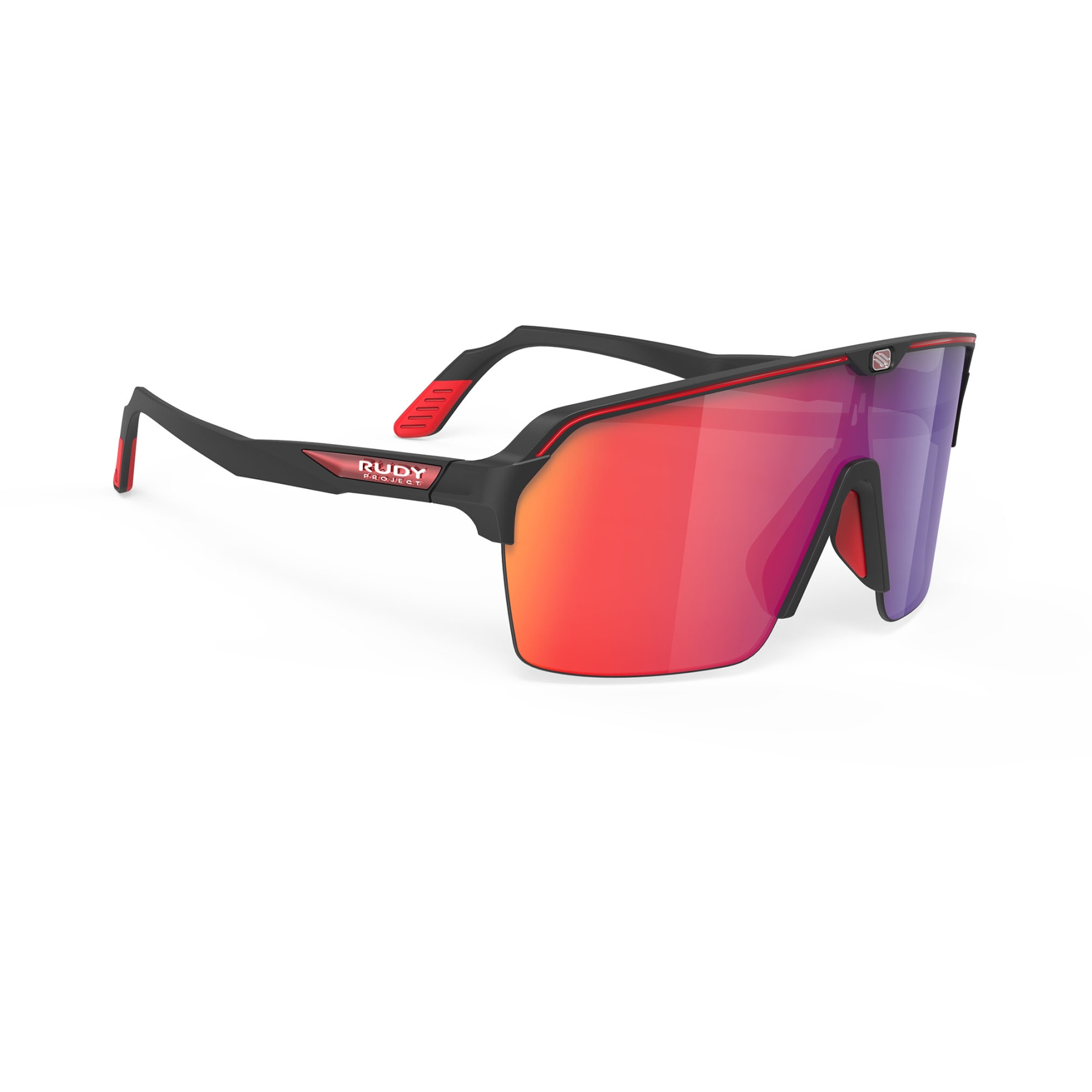Picture of Rudy Project Spinshield Air Glasses - Black (Matte)/Multilaser Red