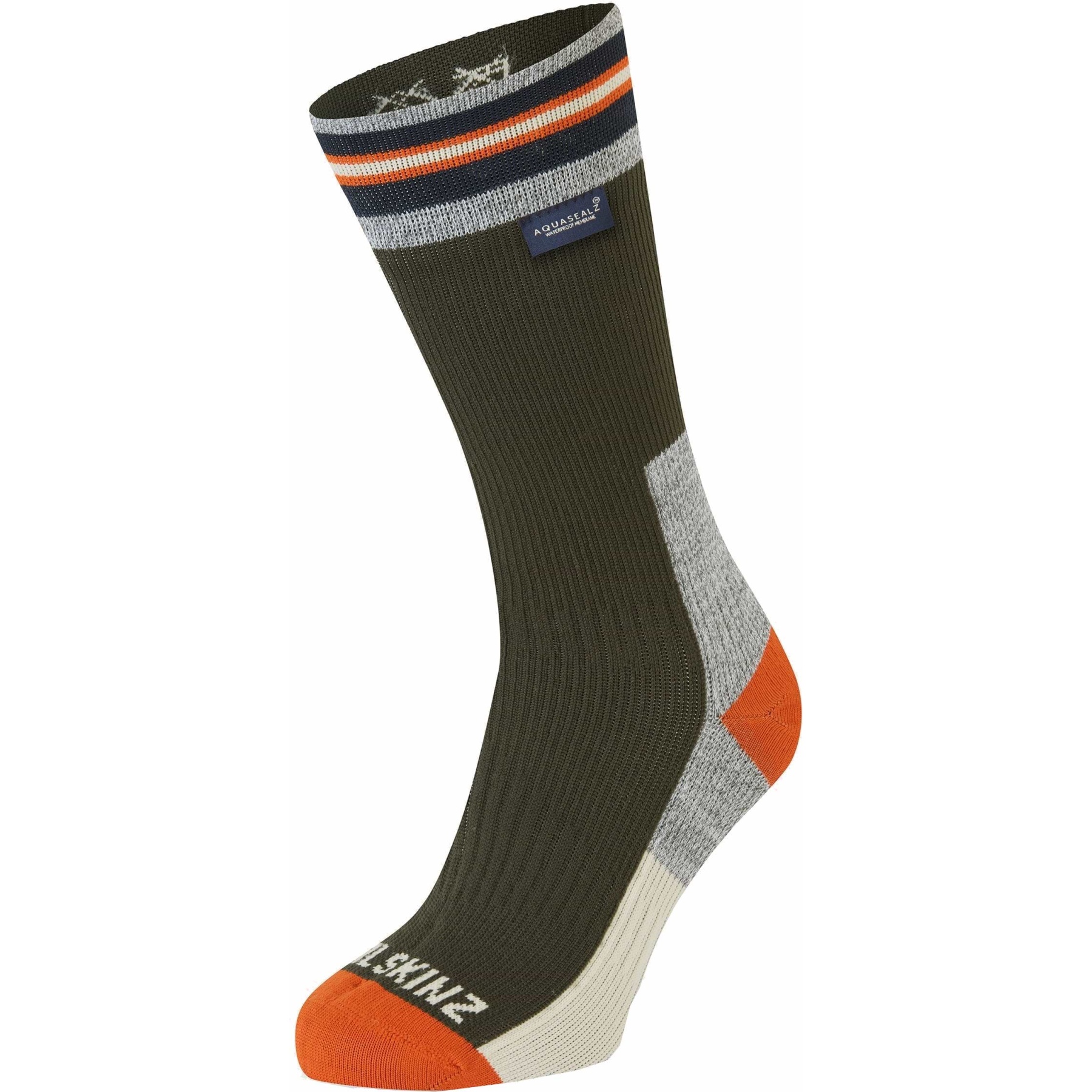 Chaussettes Imperméables SealSkinz Cheville – Marine/Jaune – Chaudes Et Respirantes Pour Vélo