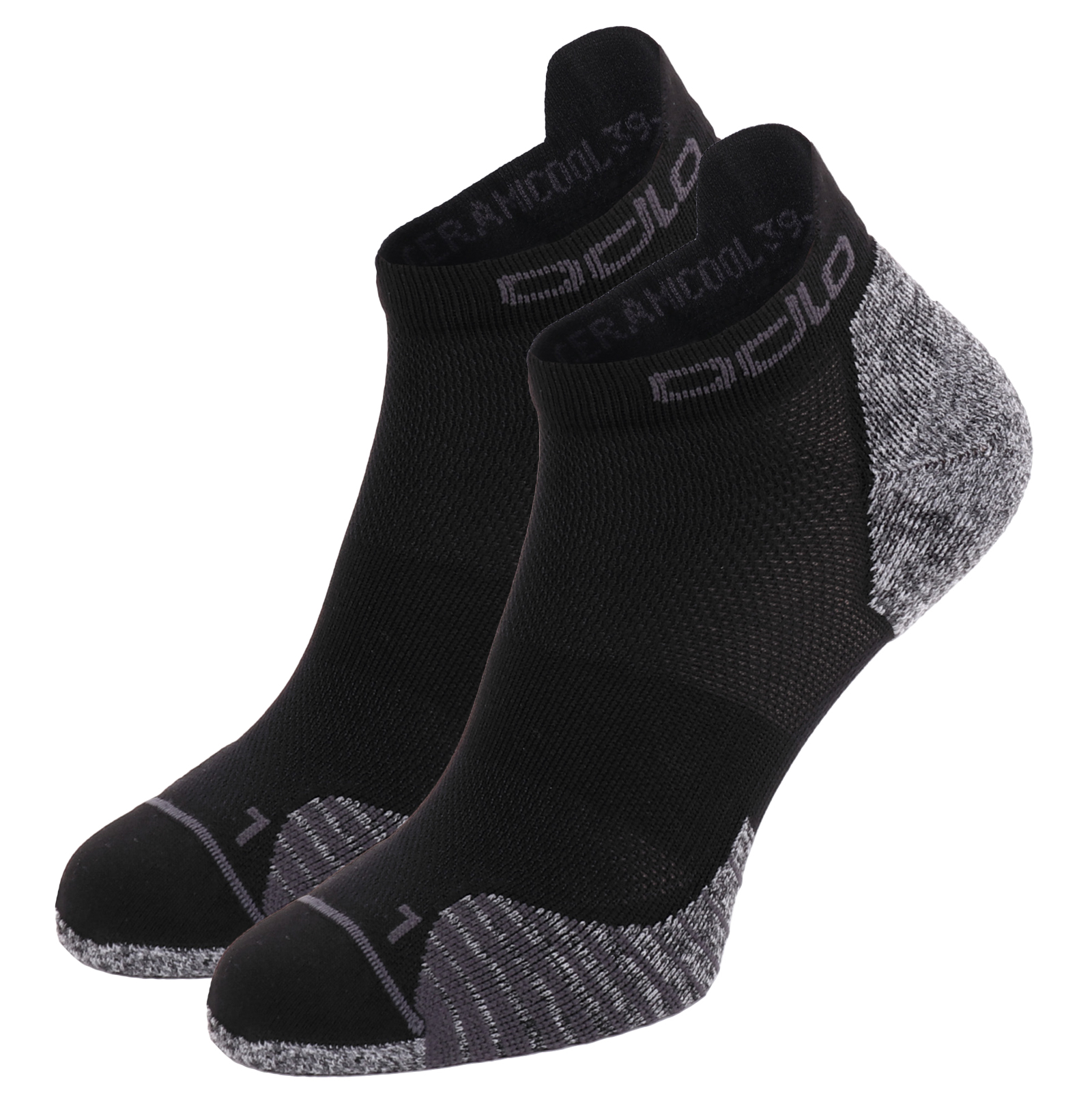 Picture of Odlo Ceramicool Ankle-Length Running Socks - 2-pack - black