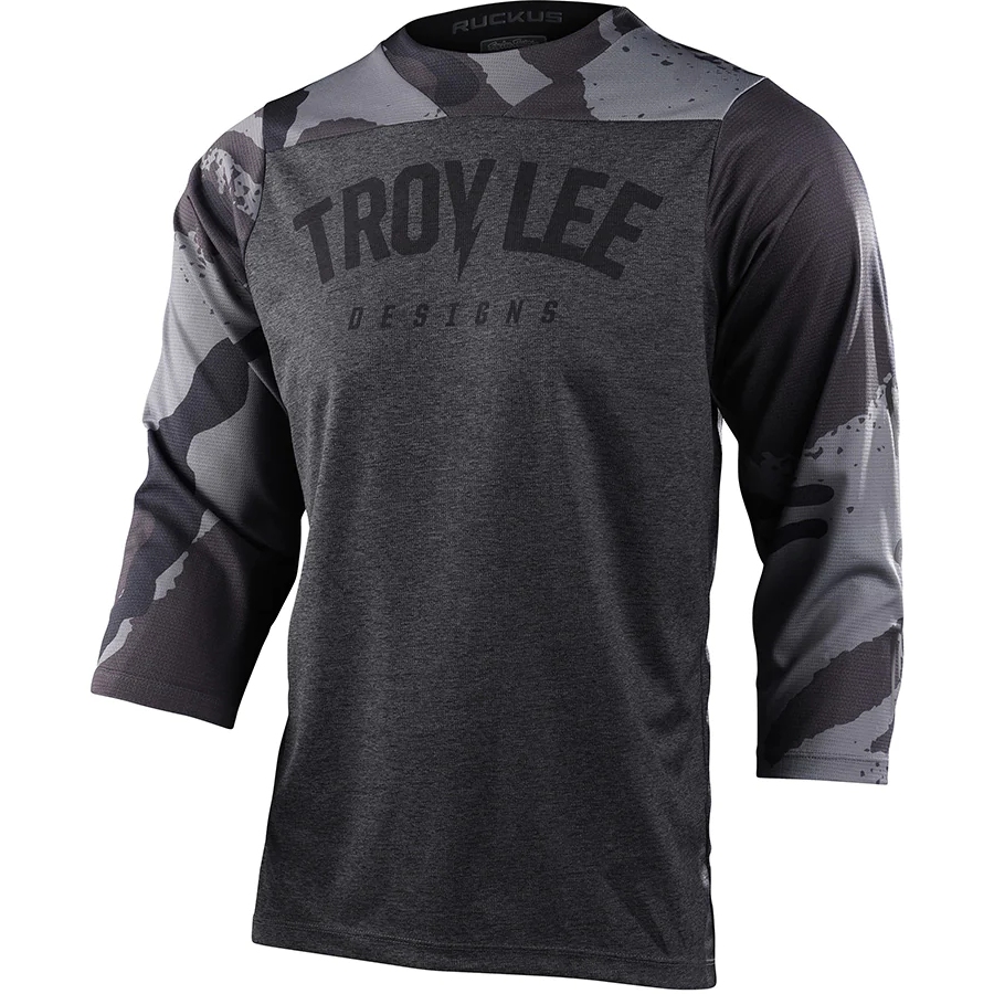 Productfoto van Troy Lee Designs Ruckus Shirt met 3/4-Mouwen - Camber Camo Black Heather