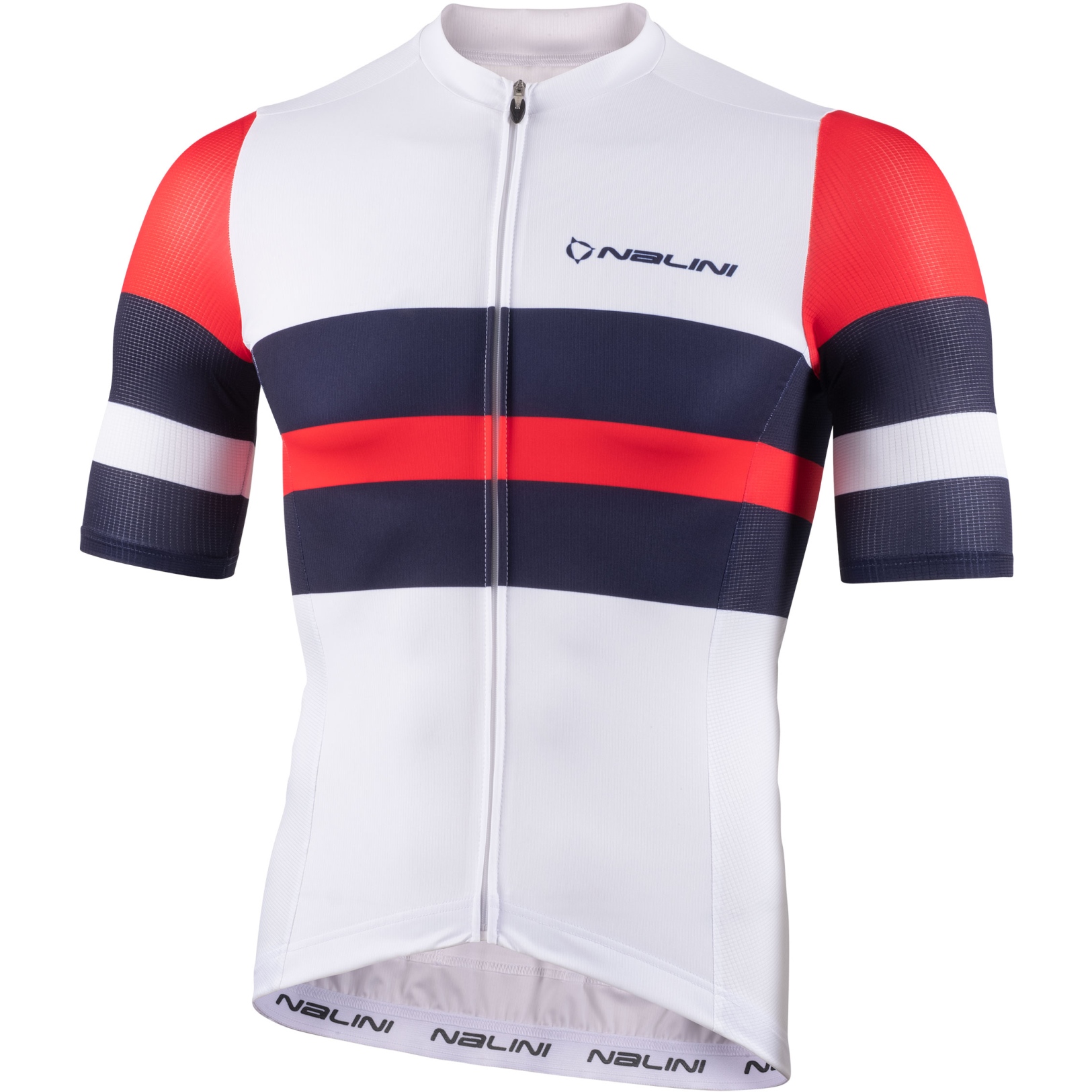 Produktbild von Nalini Linear Radtrikot Herren - white/red/blue 4020