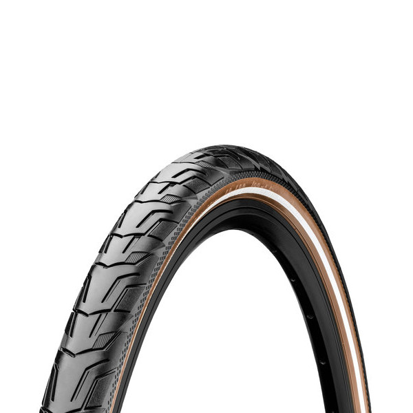 Image of Continental Ride City Wire Bead Tire - 28x1.75 Inches - black/brown reflex