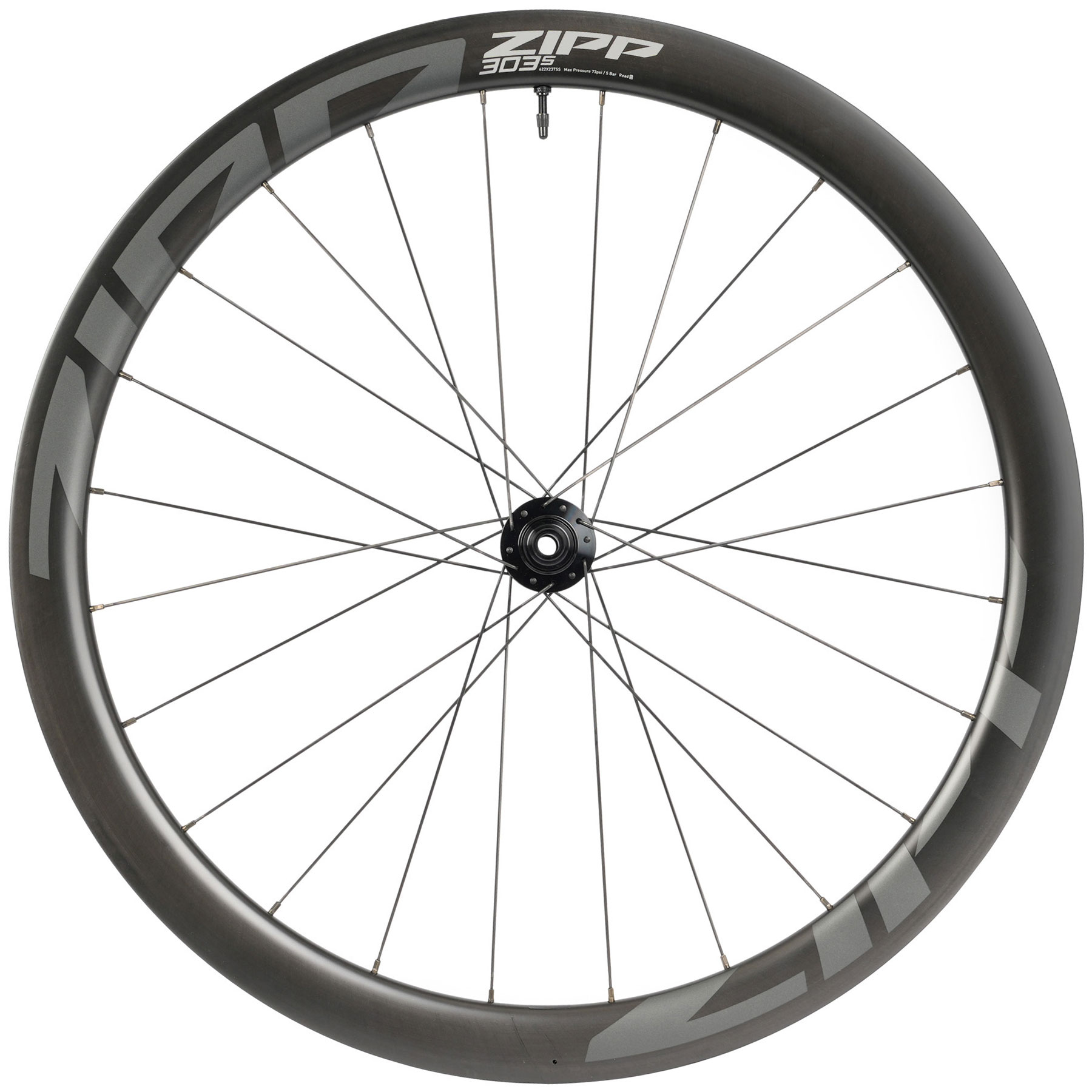 Foto de ZIPP 303 S Carbono Rueda Delantera - Tubeless - Centerlock - 12x100mm - negro