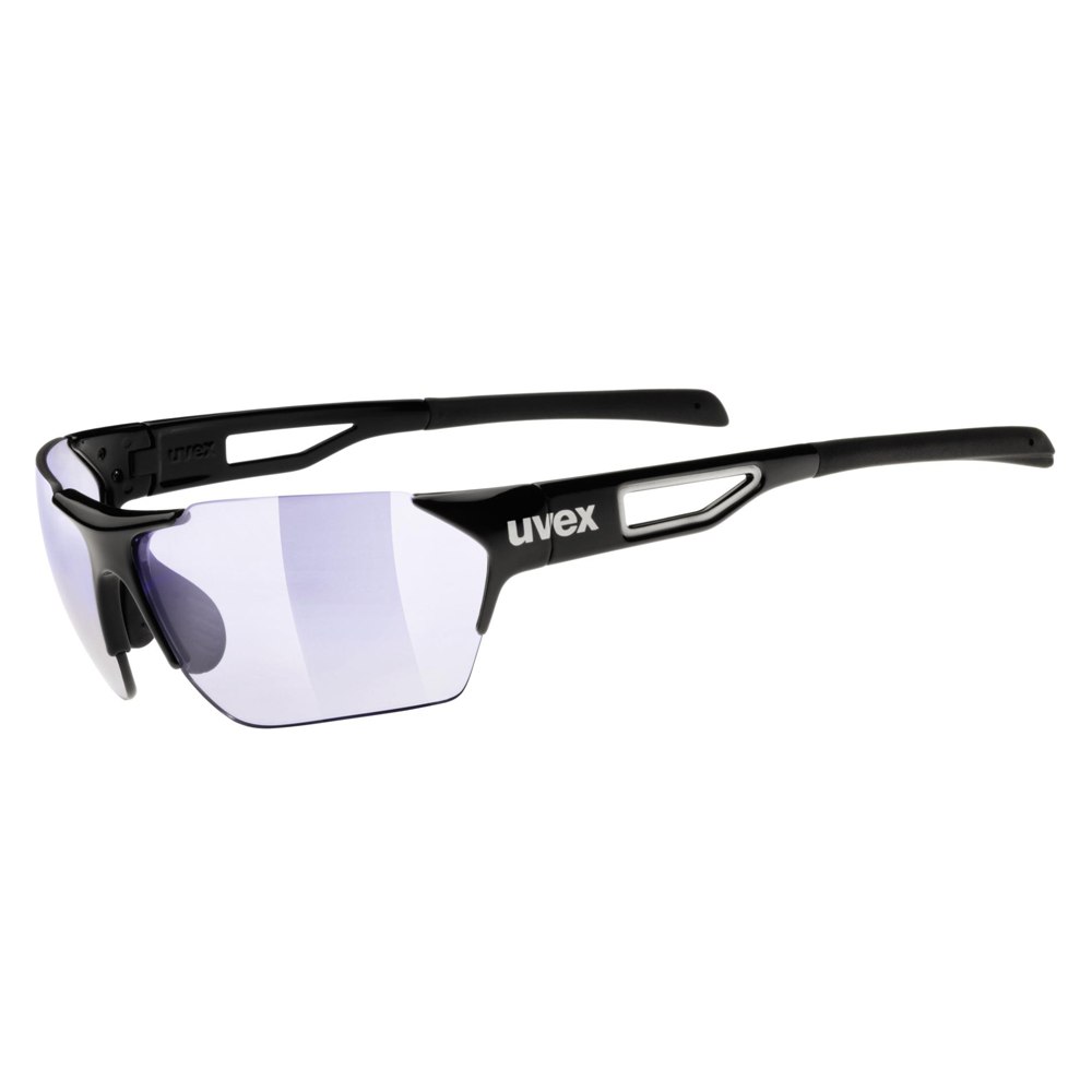 Image of Uvex sportstyle 202 race vm - black / variomatic litemirror blue - Glasses