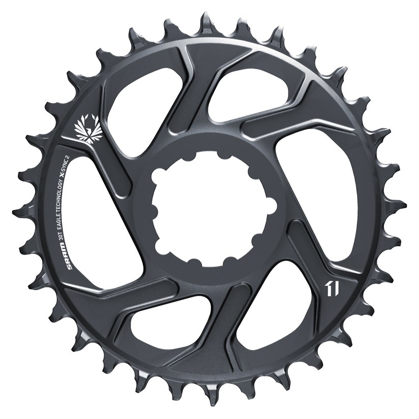Picture of SRAM Eagle Chainring - Direct Mount | X-SYNC 2 | 12-speed | C2 - Offset 3mm | Lunar Grey