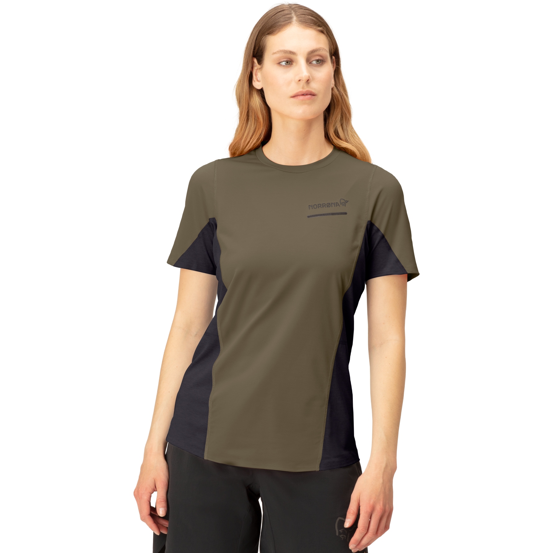 Produktbild von Norrona senja equaliser lightweight T-Shirt Damen - Olive Night