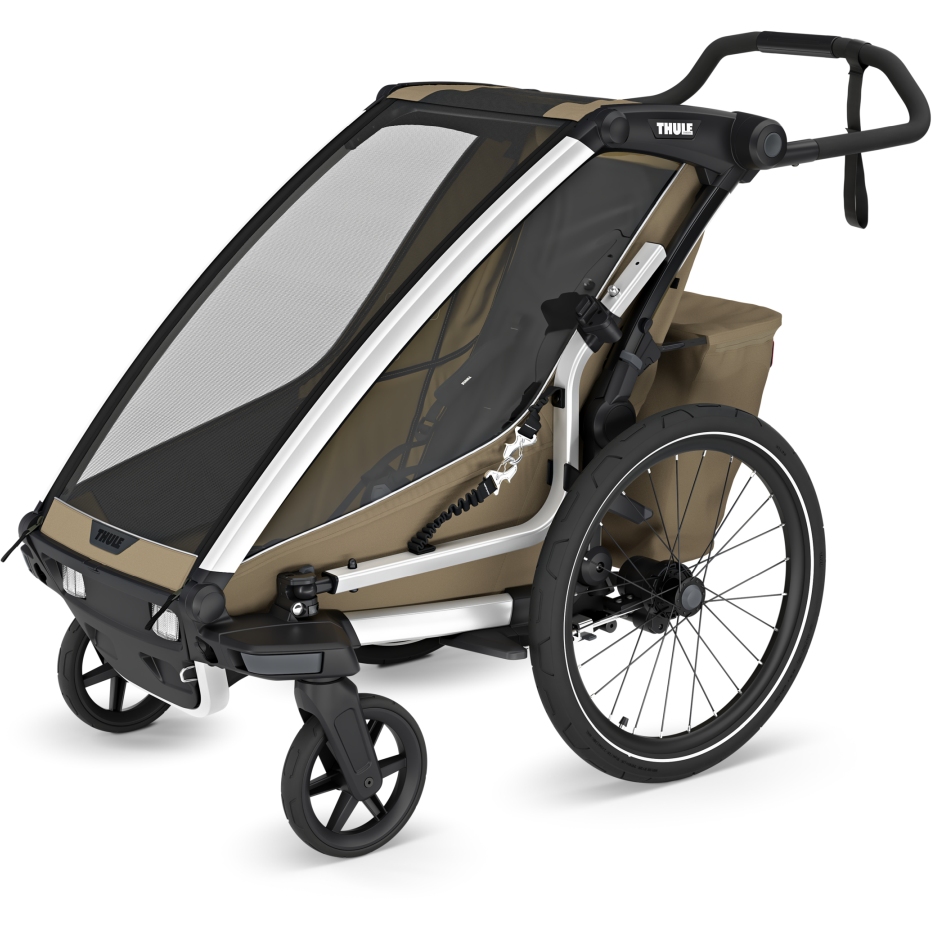 Zdjęcie: Thule Chariot Cross 2 Single - Bike Trailer for 1 Kid - faded khaki