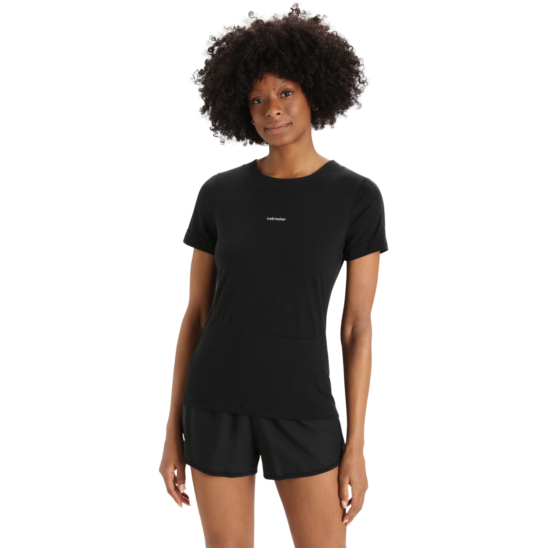 Imagen de Icebreaker Camiseta Mujer - ZoneKnit™ Slit Back - Negro