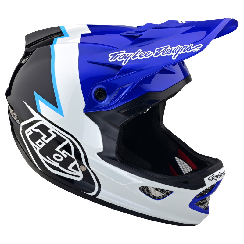 Picture of Troy Lee Designs D3 Fiberlite Helmet - Volt Blue