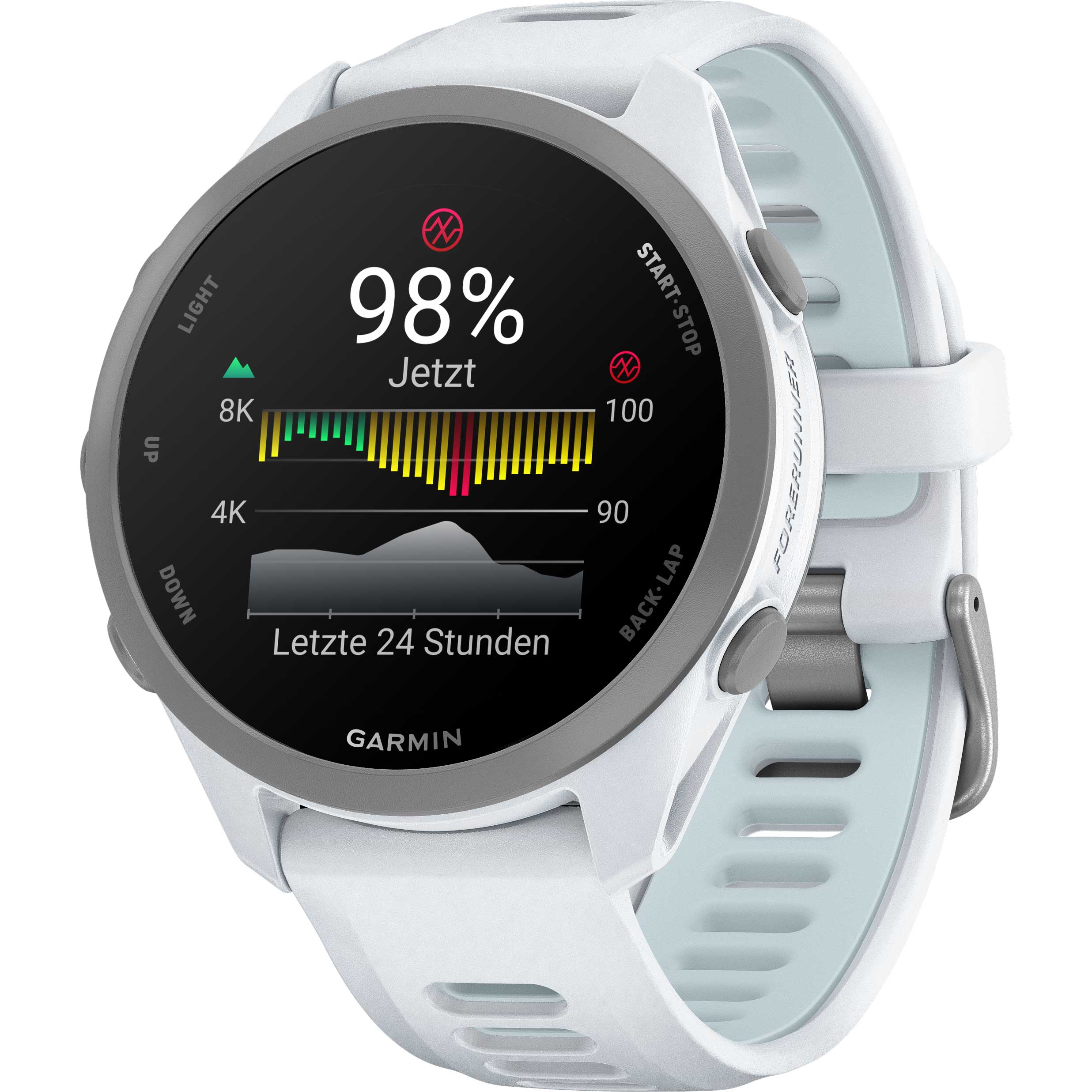 Garmin Forerunner 170 Music GPS Running Watch - Stone White | BIKE24