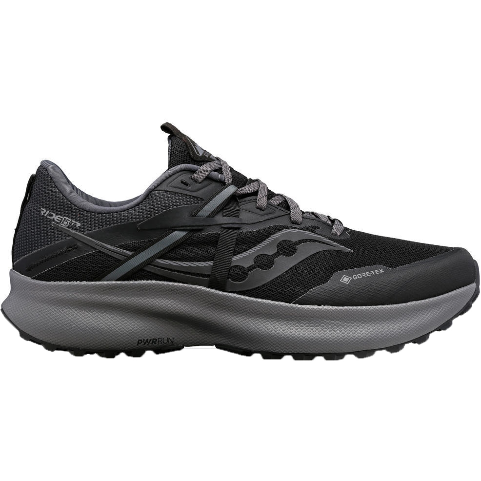 Productfoto van Saucony Ride 15 TR GTX Trail Shoes - black/charcoal
