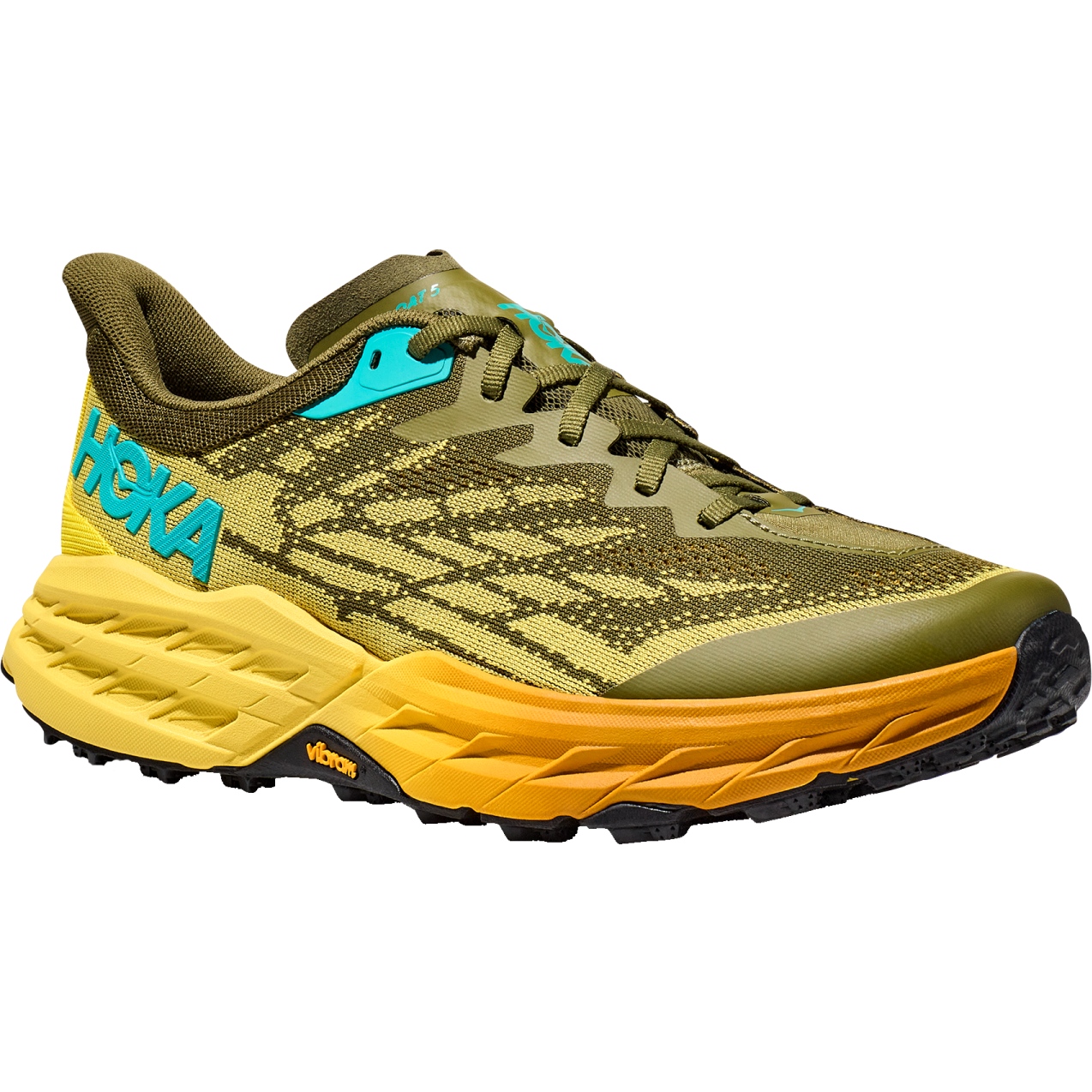 Picture of Hoka Speedgoat 5 Running Shoes - avocado / passion fruit