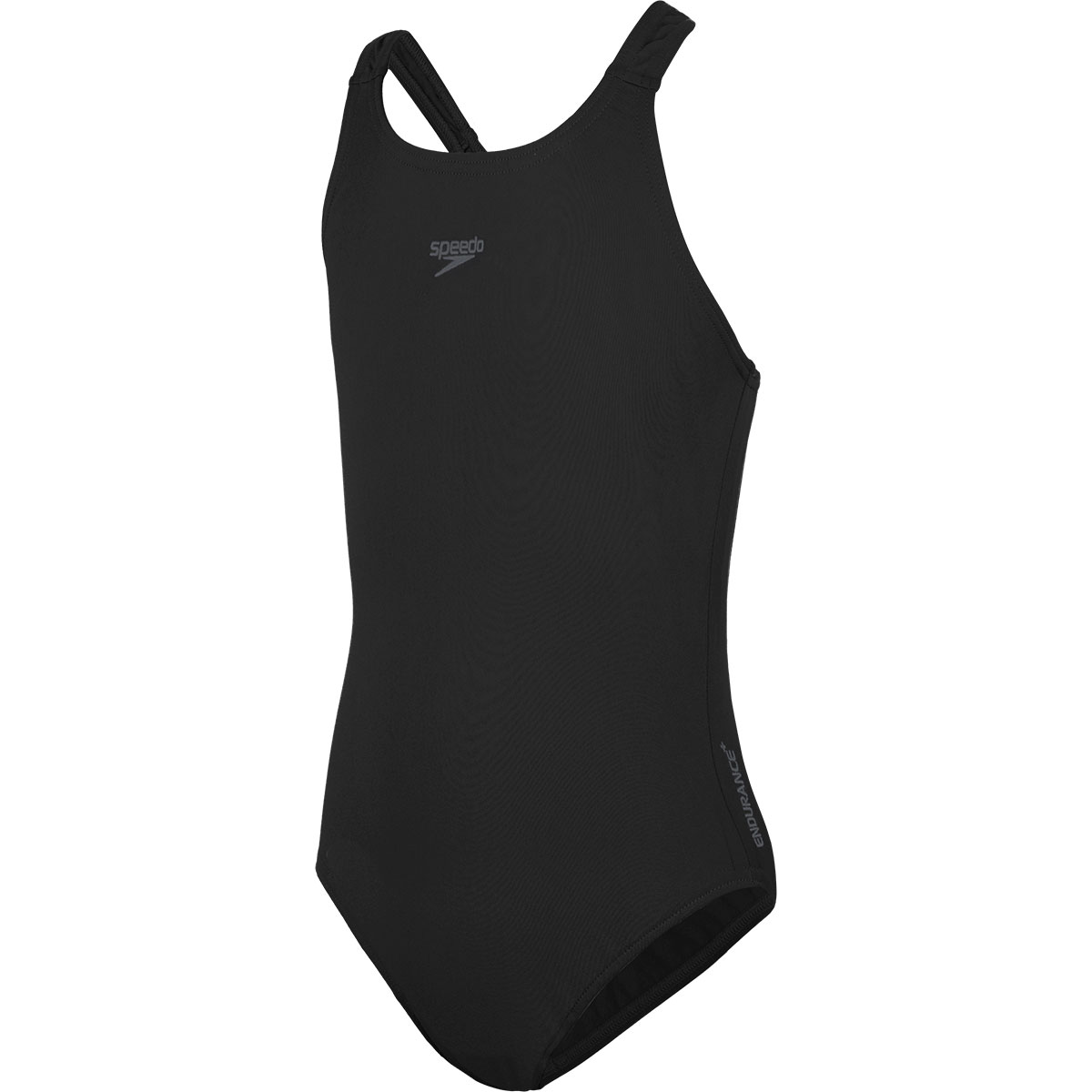 Image of Speedo Girl's Essential Endurance+ Medalist Swimsuit - black