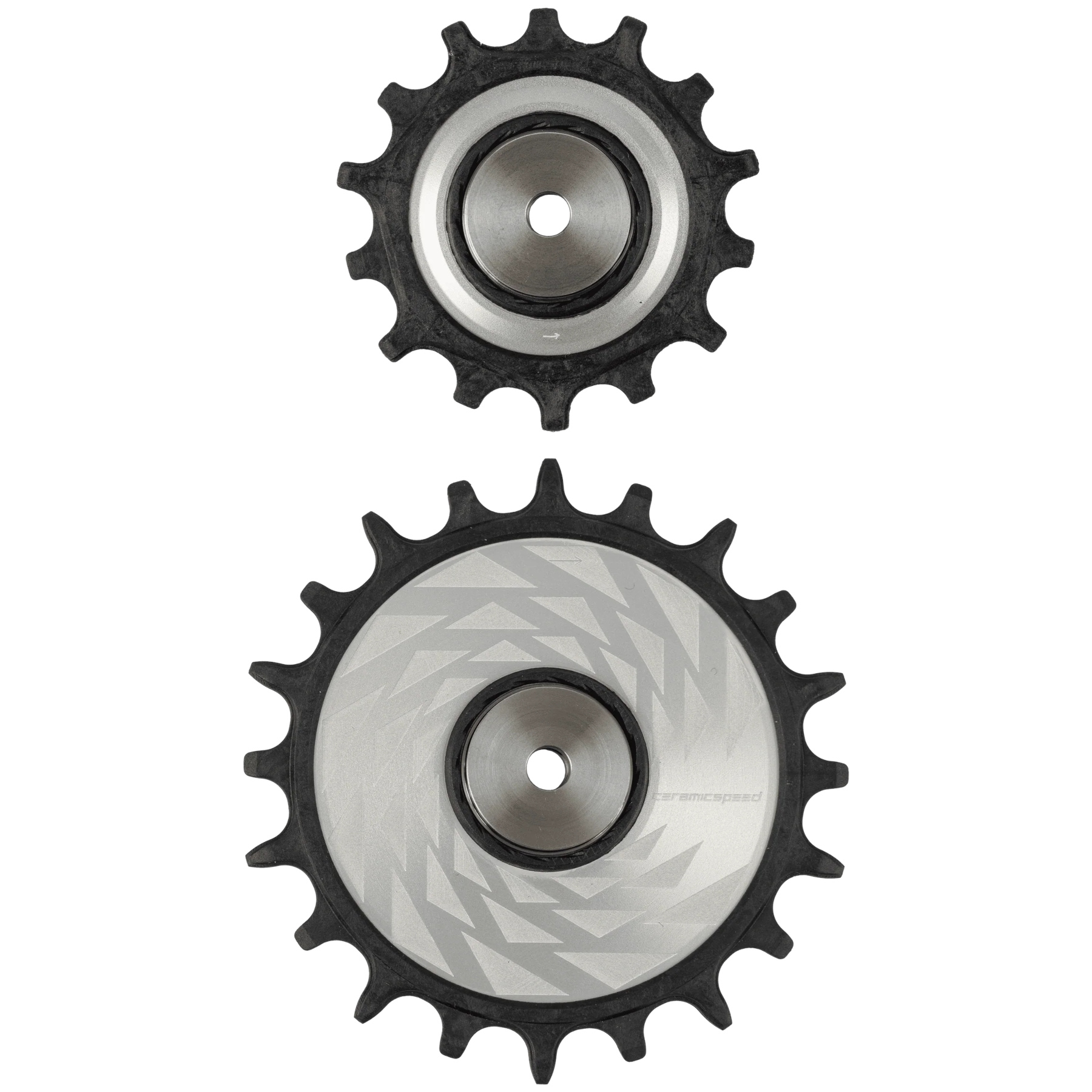 Produktbild von CeramicSpeed Schalträdchen - OSPW | Alpha Disc | 14/20 Zähne - silber