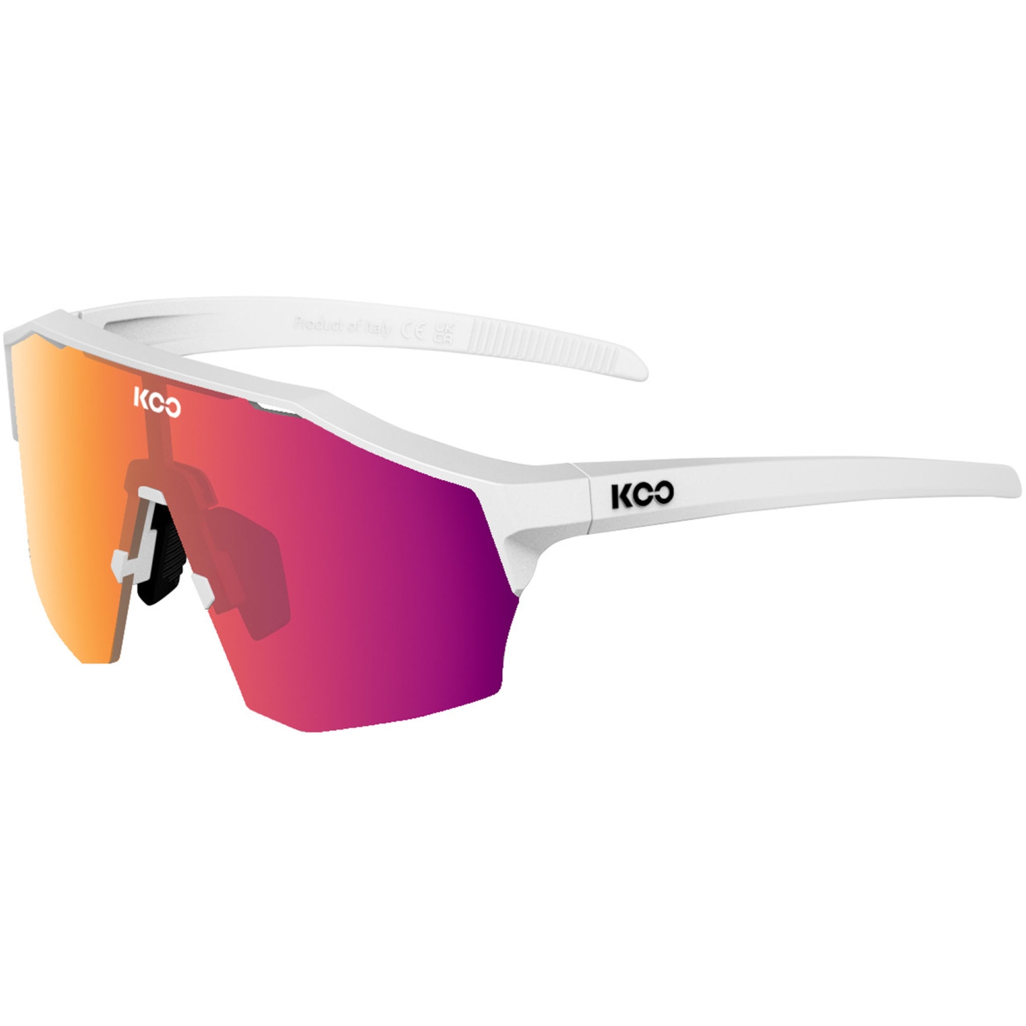 Foto de KOO Gafas de Sol - Alibi Photocromic - Regular | White Matt | Fuchsia Photocromic Mirror