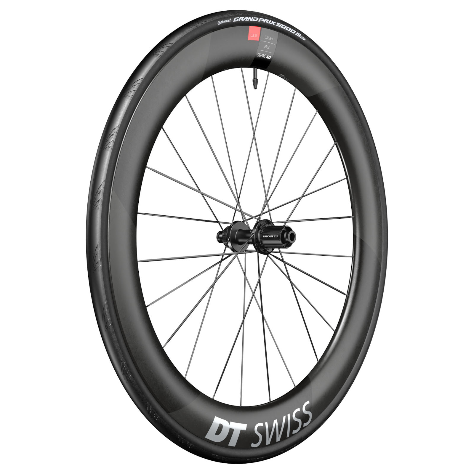 Колесная система DT Swiss | Continental WTS - Заднее колесо ARC 1100 DICUT 62 + складная шина GP 5000 S - 28