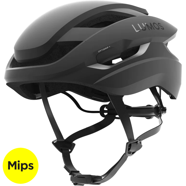 Produktbild von Lumos Ultra Fly MIPS Helm + Firefly Helmlicht - Stealth Black