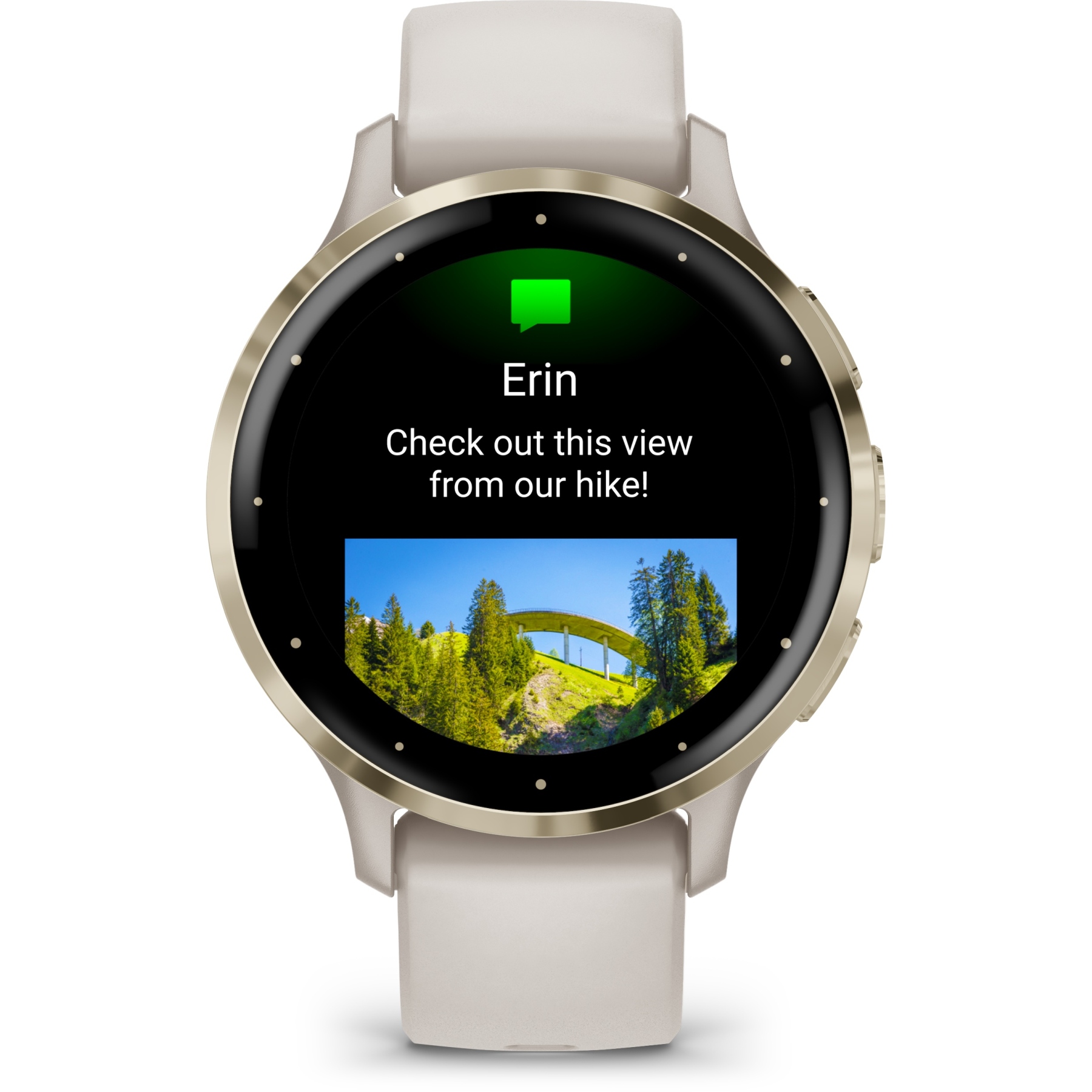 Garmin Venu 3S GPS Smartwatch - ivory/soft gold | BIKE24