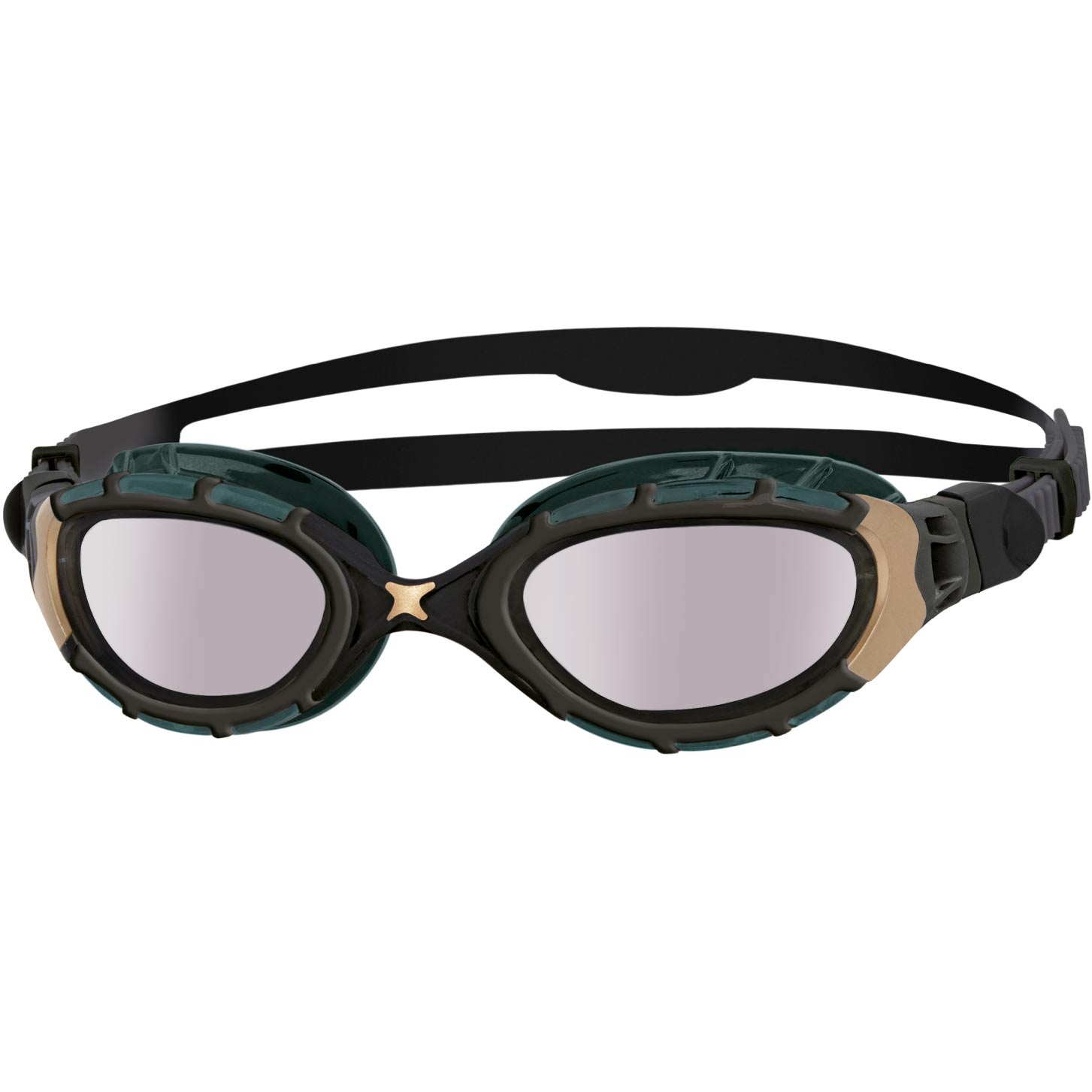 Imagen de Zoggs Predator Flex Titanium Reactor Gafas Natación - Black/Gold/Reactor Titanium