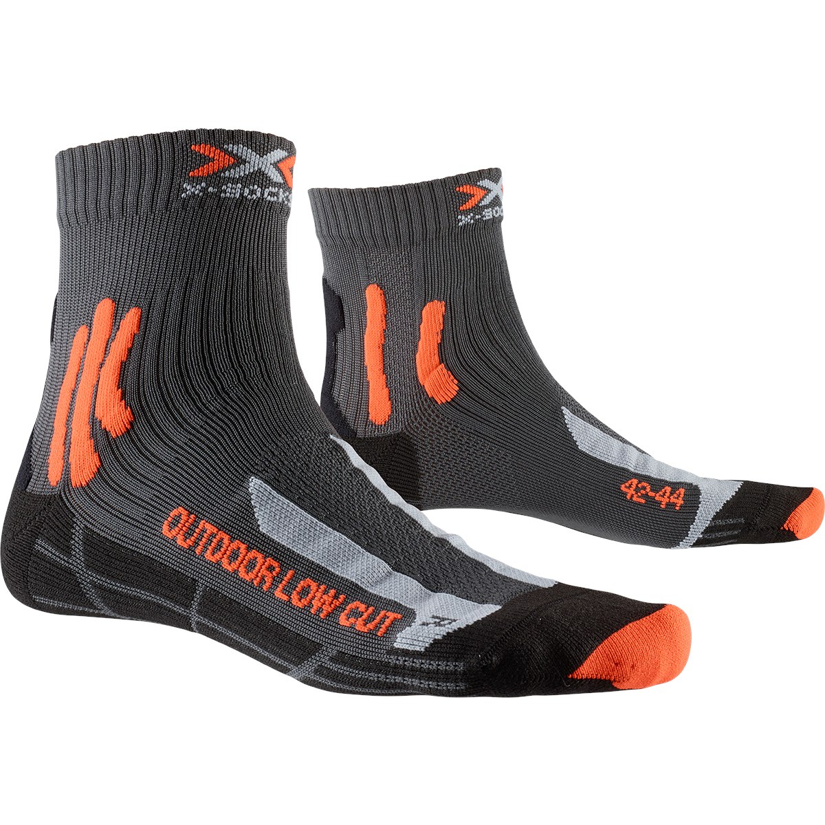 Produktbild von X-Socks Trek Outdoor Low Cut Socken - anthracite/orange