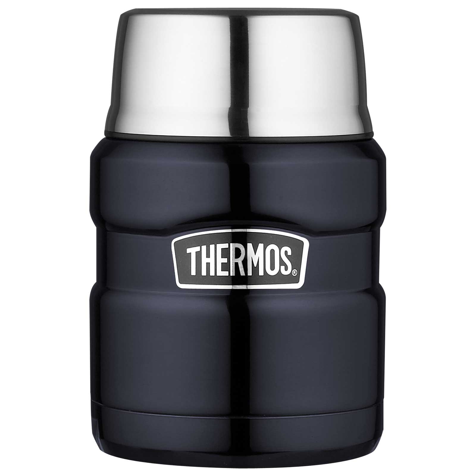 Productfoto van THERMOS® Stainless King Insulated Food Jar 0.47L - midnight blue polished