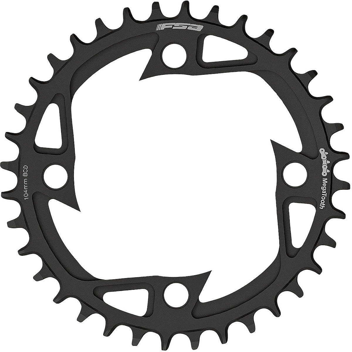 Produktbild von FSA E-Bike Kettenblatt | Bosch Gen.4 | 104mm | V-Shape | 1x10/11-fach - schwarz