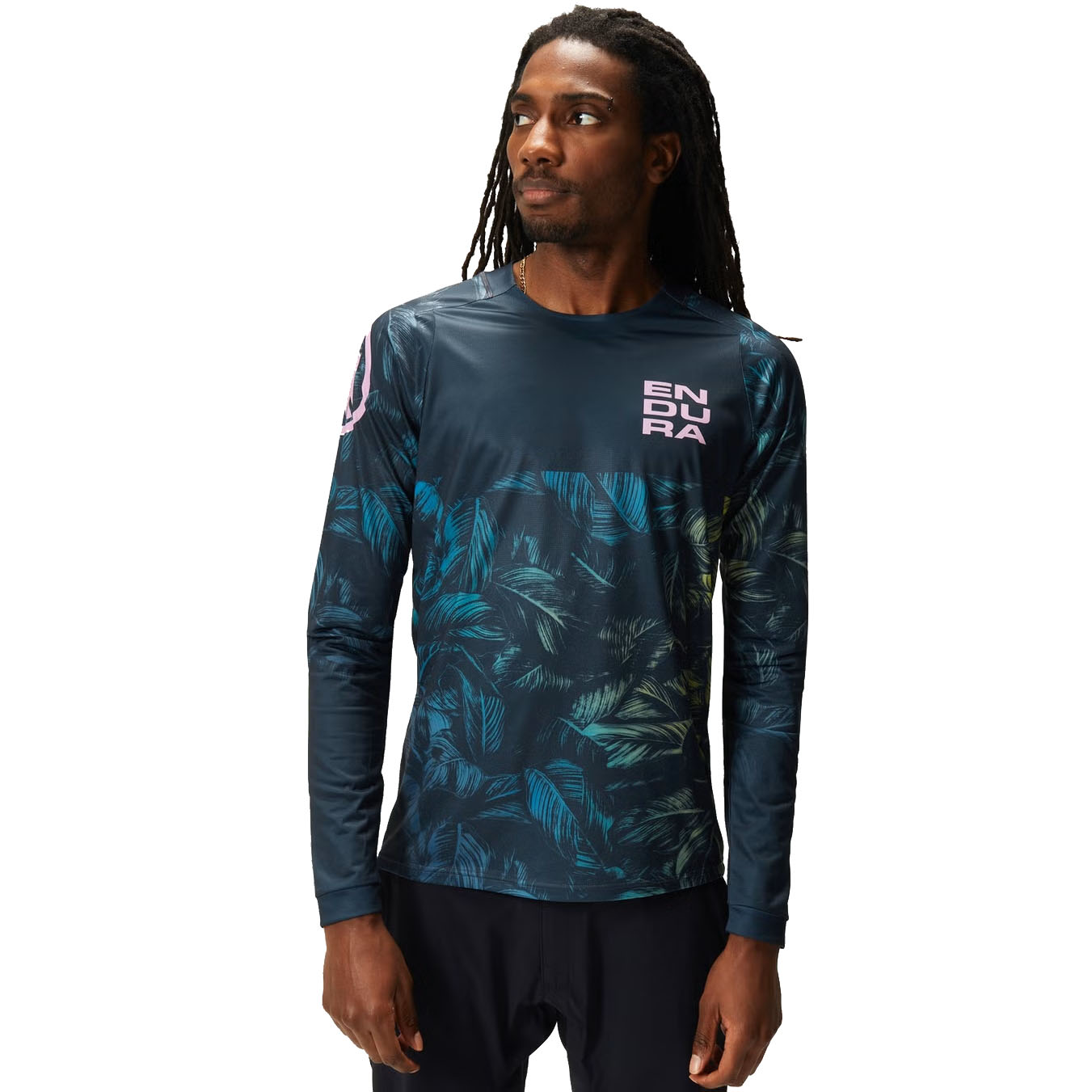 Productfoto van Endura Tropical Print LTD Shirt met Lange Mouwen Heren - grijs