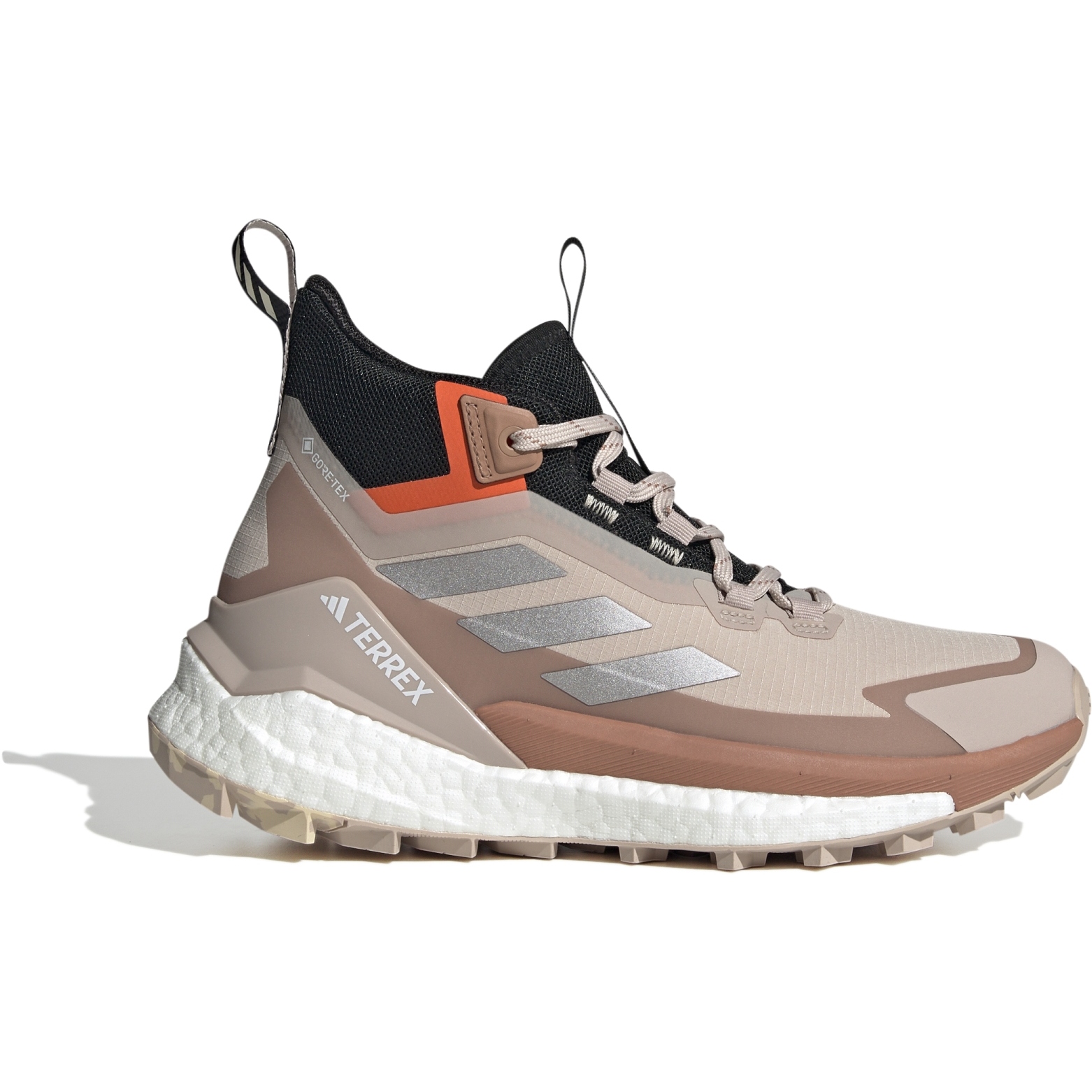 Picture of adidas Women&#039;s TERREX Free Hiker 2 GORE-TEX Hiking Shoes - wonder taupe/taupe metal/impact orange HP7493