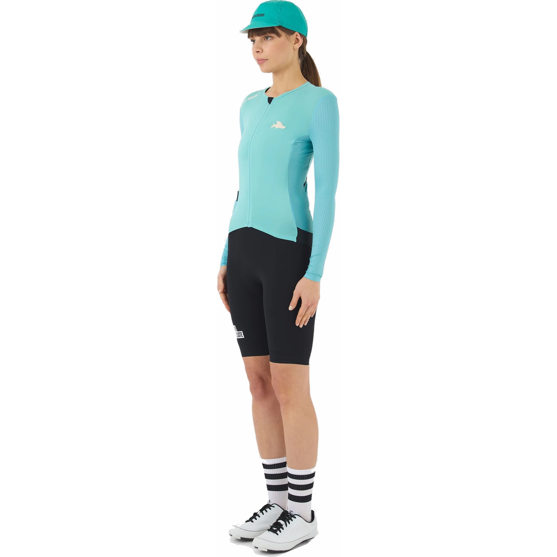 Café du Cycliste Roxane Langarmtrikot Damen - riviera blue | BIKE24 AT