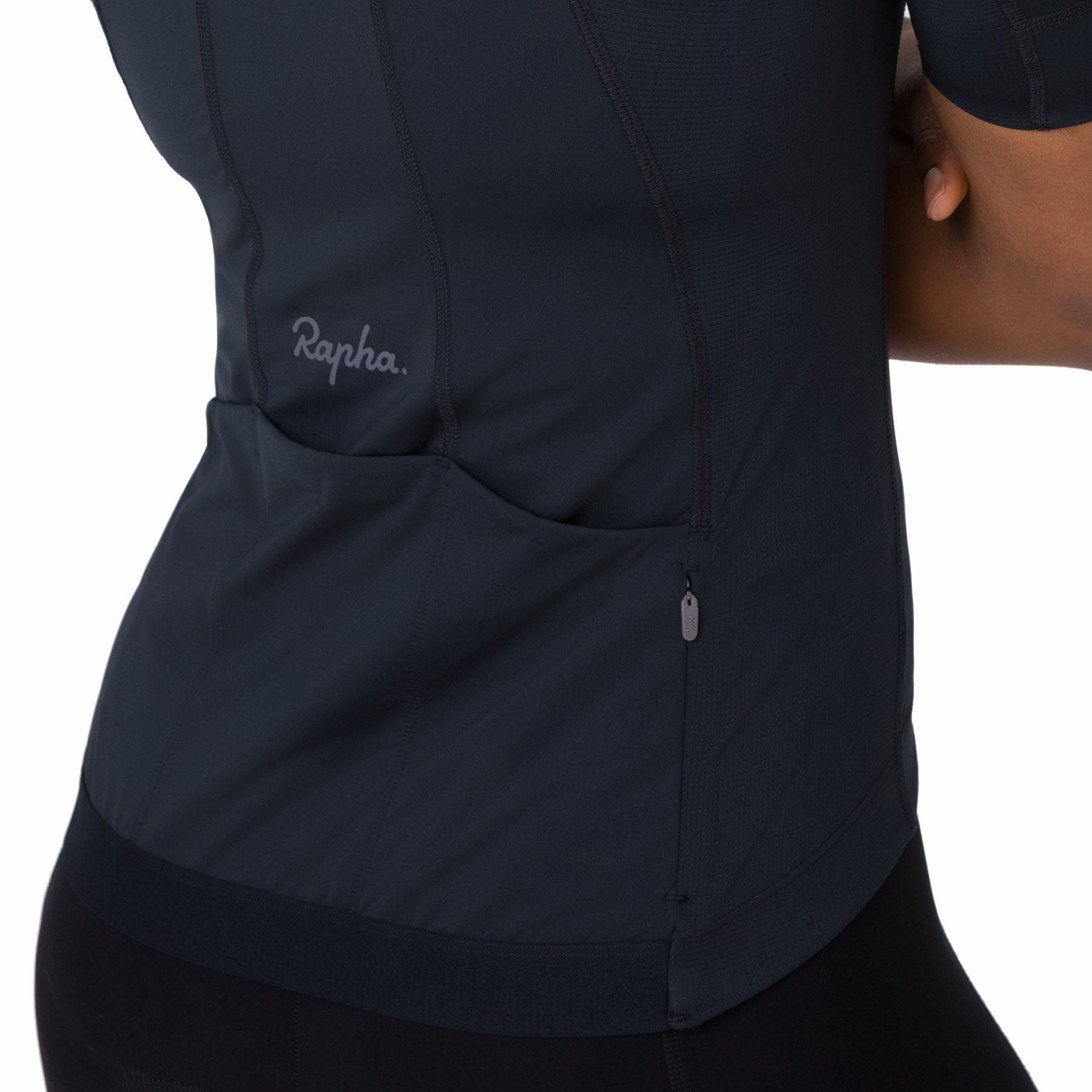 SN　Rapha Women's Jersey XS Rapha Short Sleeve Jersey Women - black/grey | BIKE24