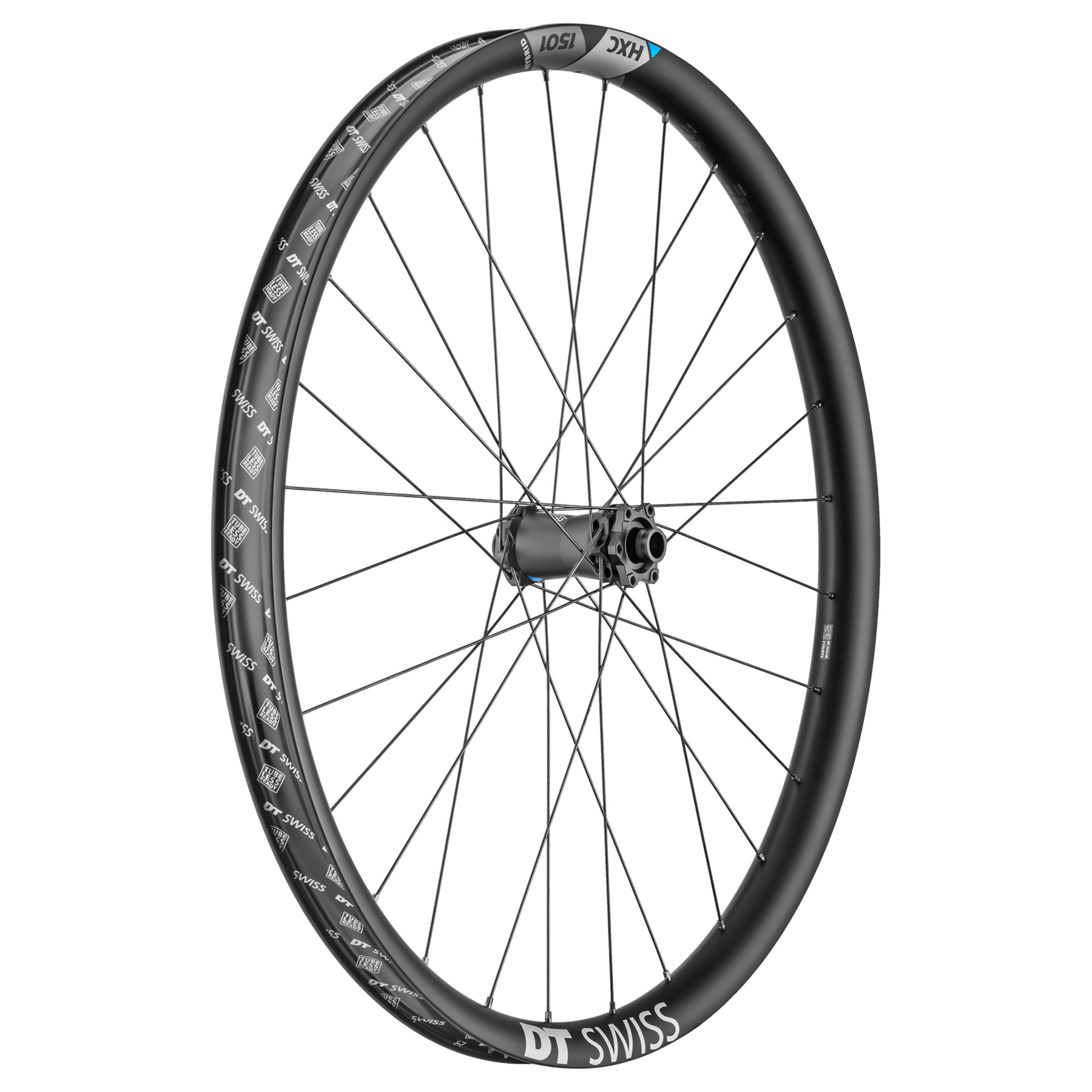 Picture of DT Swiss HXC 1501 SPLINE ONE Front Wheel - 27.5&quot; | Carbon | 35mm | Hookless | 6-Bolt - 15x110mm Boost